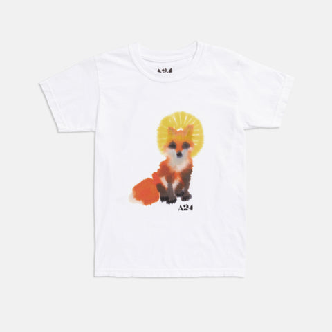 A24 x Rop van Mierlo Fox Watercolor Kids Tee