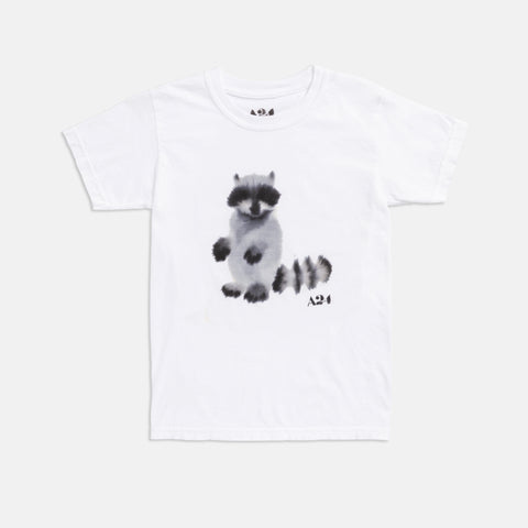 A24 x Rop van Mierlo Raccoon Watercolor Kids Tee