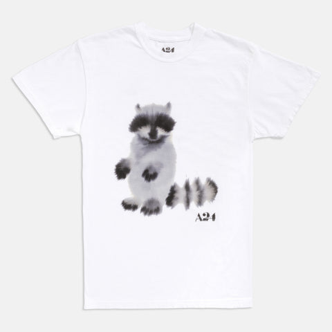 A24 x Rop van Mierlo Raccoon Watercolor Tee