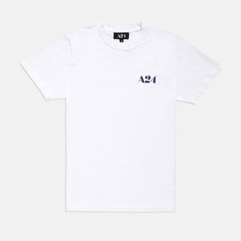 White Logo Tee