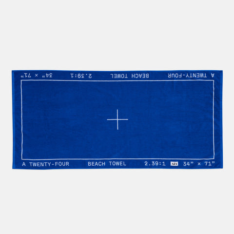 Blue Widescreen Beach Towel