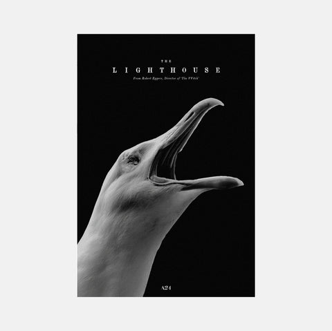 The Lighthouse Gull Poster