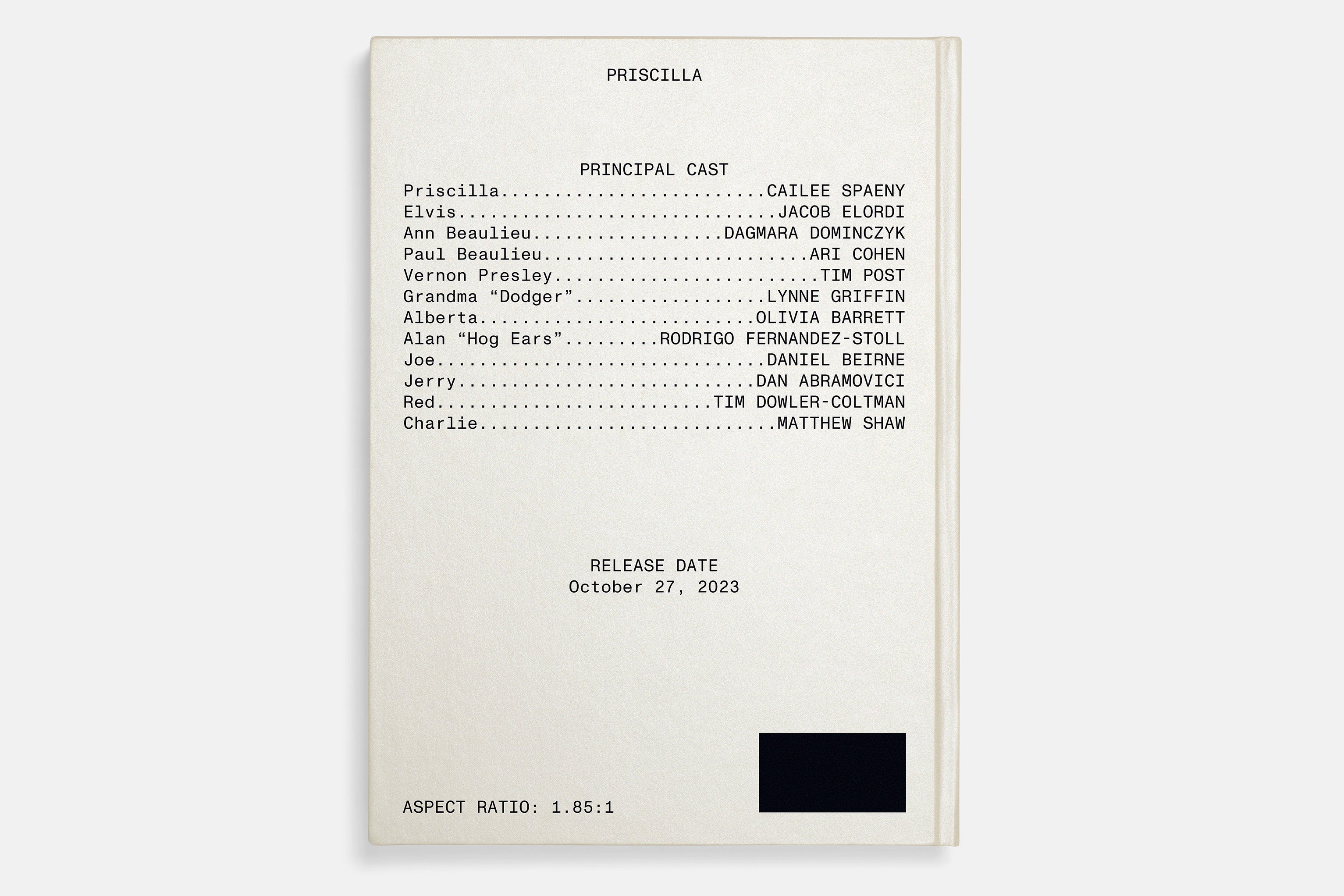 Priscilla Screenplay Book