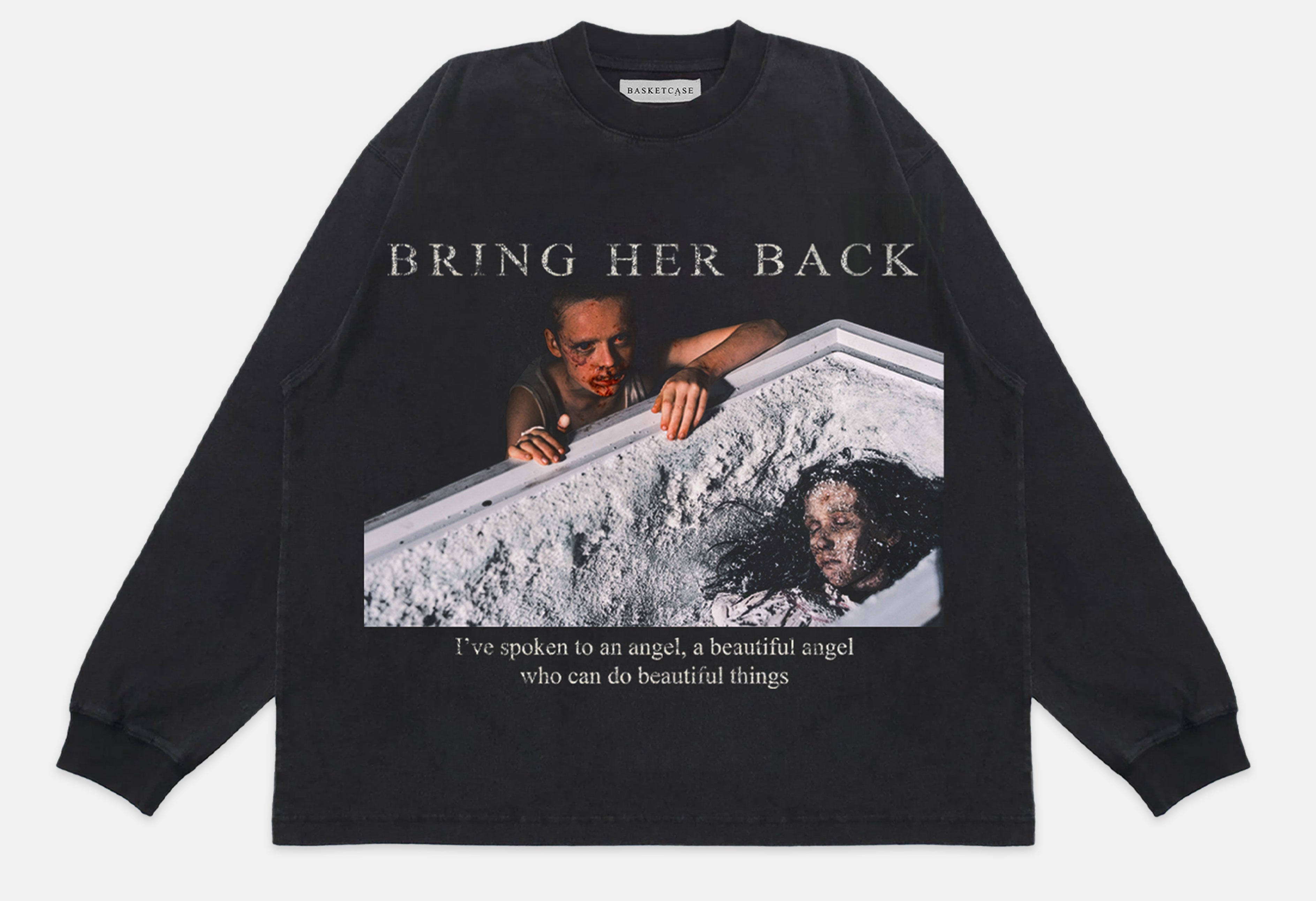 限定品 デッドストックA24 x BasketcaseムービーロンT Bring Her Back x Basketcase Beautiful Angel Long Sleeve – A24 Shop