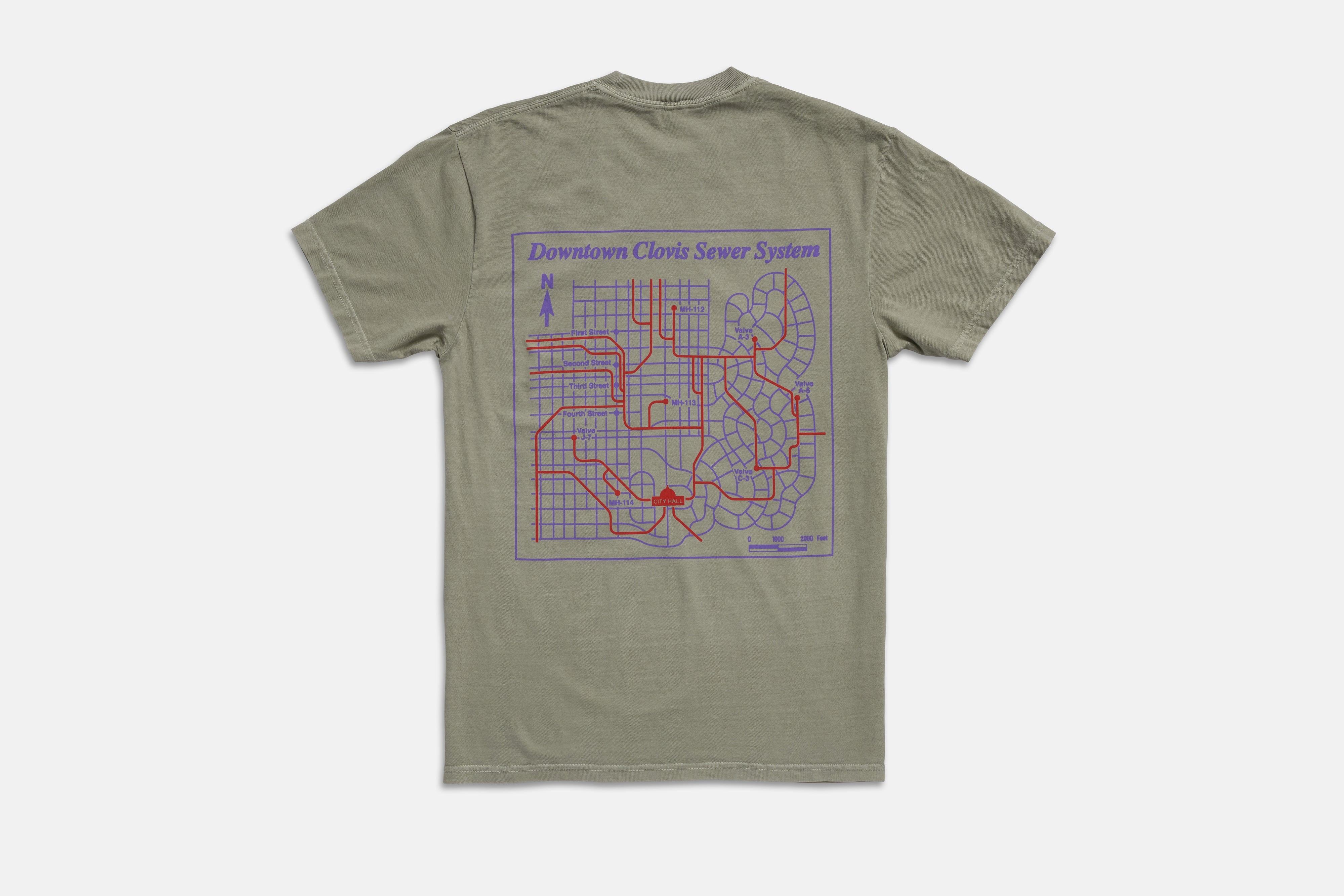 Friendship Sewer System Map Tee