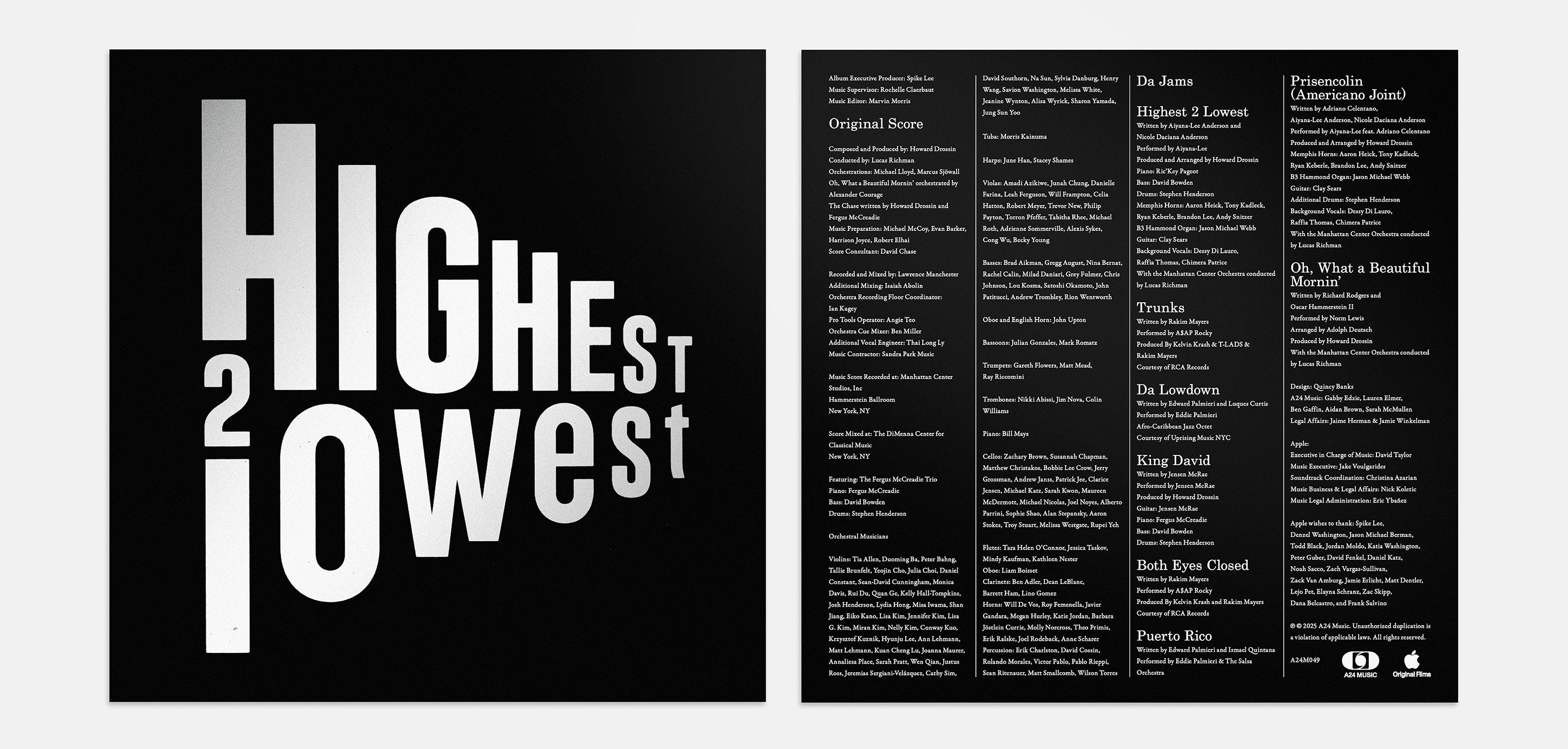 Highest 2 Lowest Original Motion Picture Soundtrack
