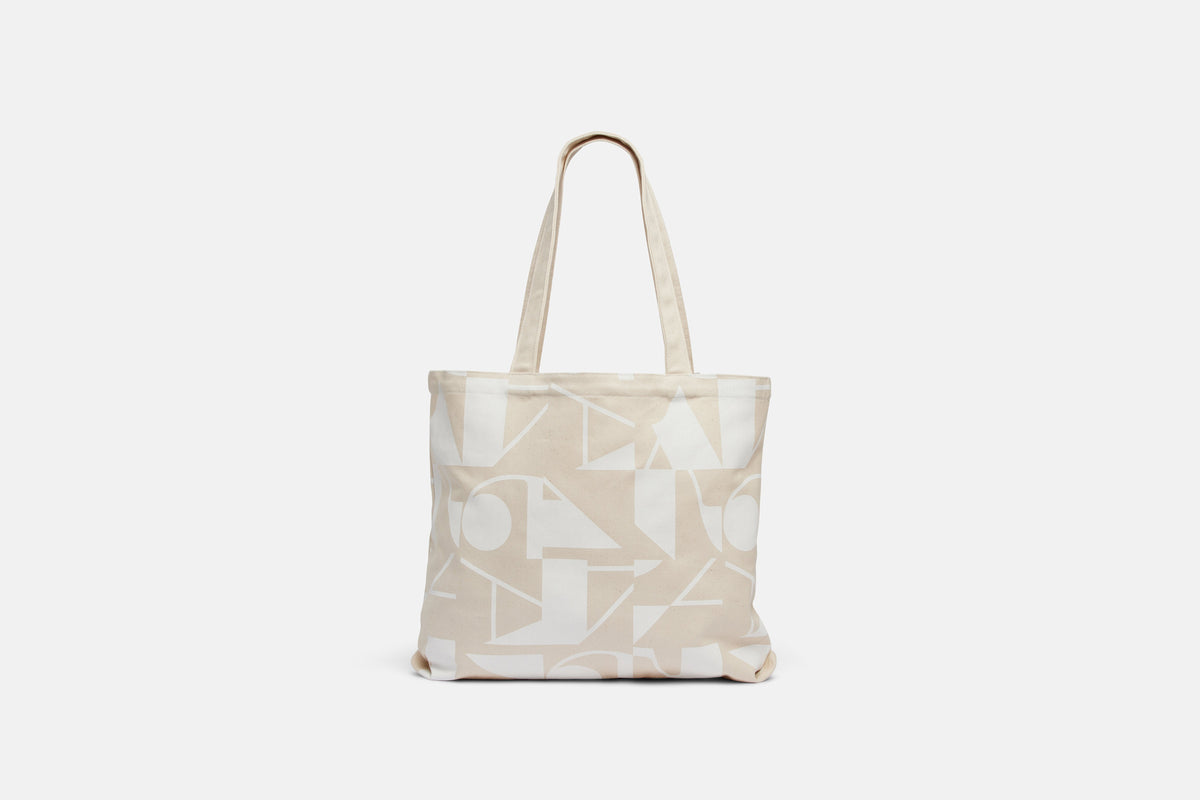 A24 Logo Scramble Tote, raw canvas, sold by the A24 Shop