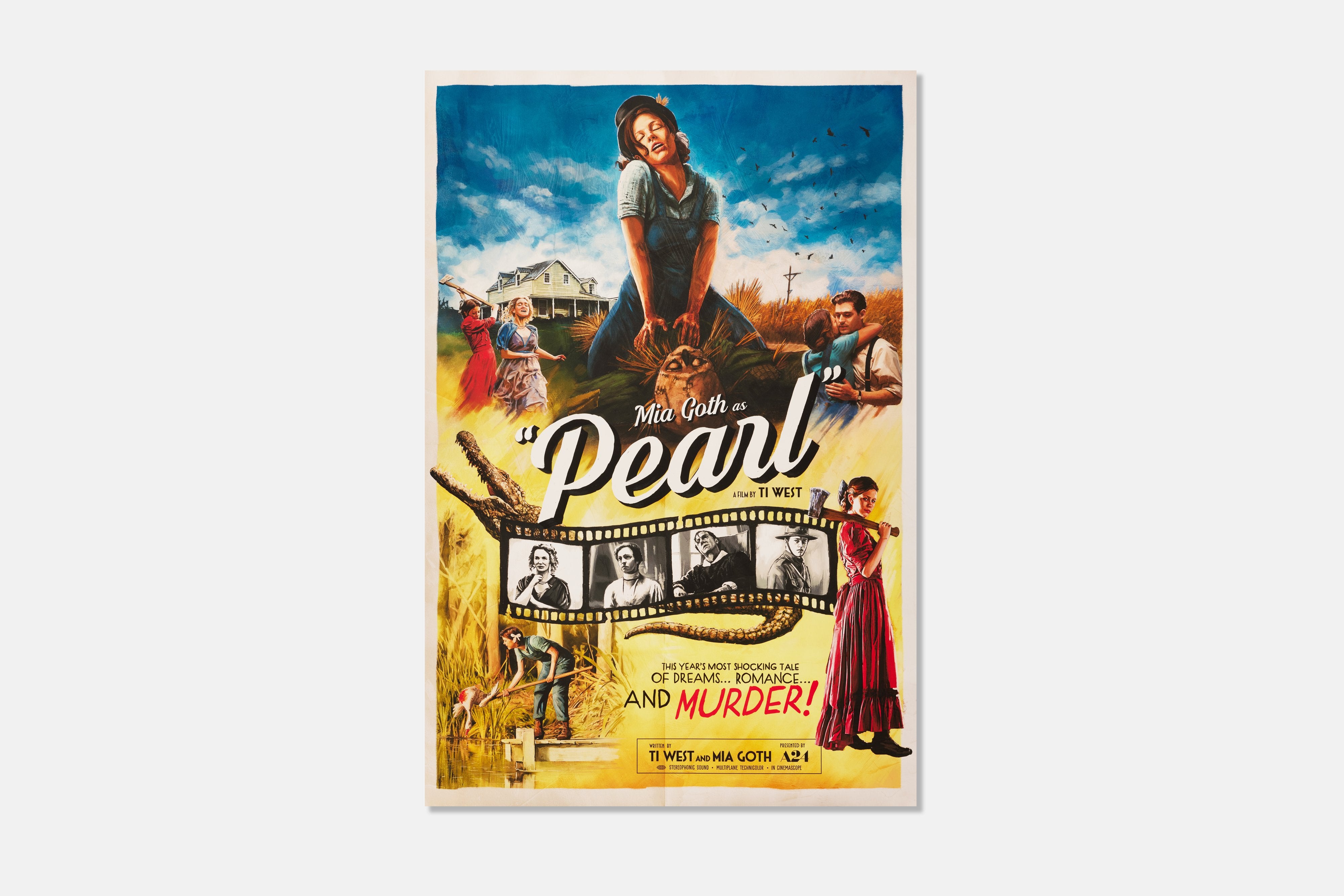 A24公式 パール Pearl シルクスクリーン ポスター 20221111__A24_Pearl_Poster_123