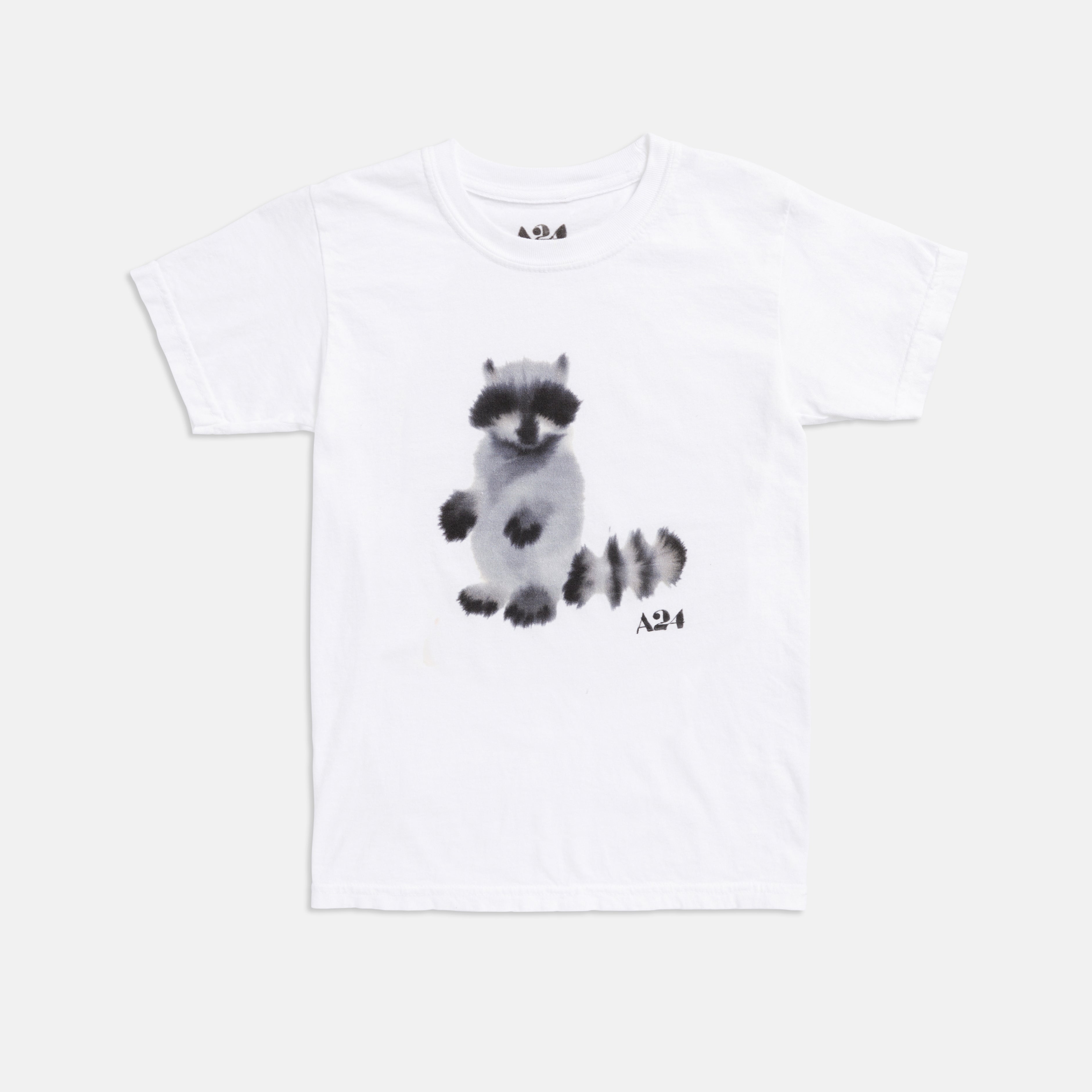 A24 x Rop van Mierlo Raccoon Watercolor Kids Tee
