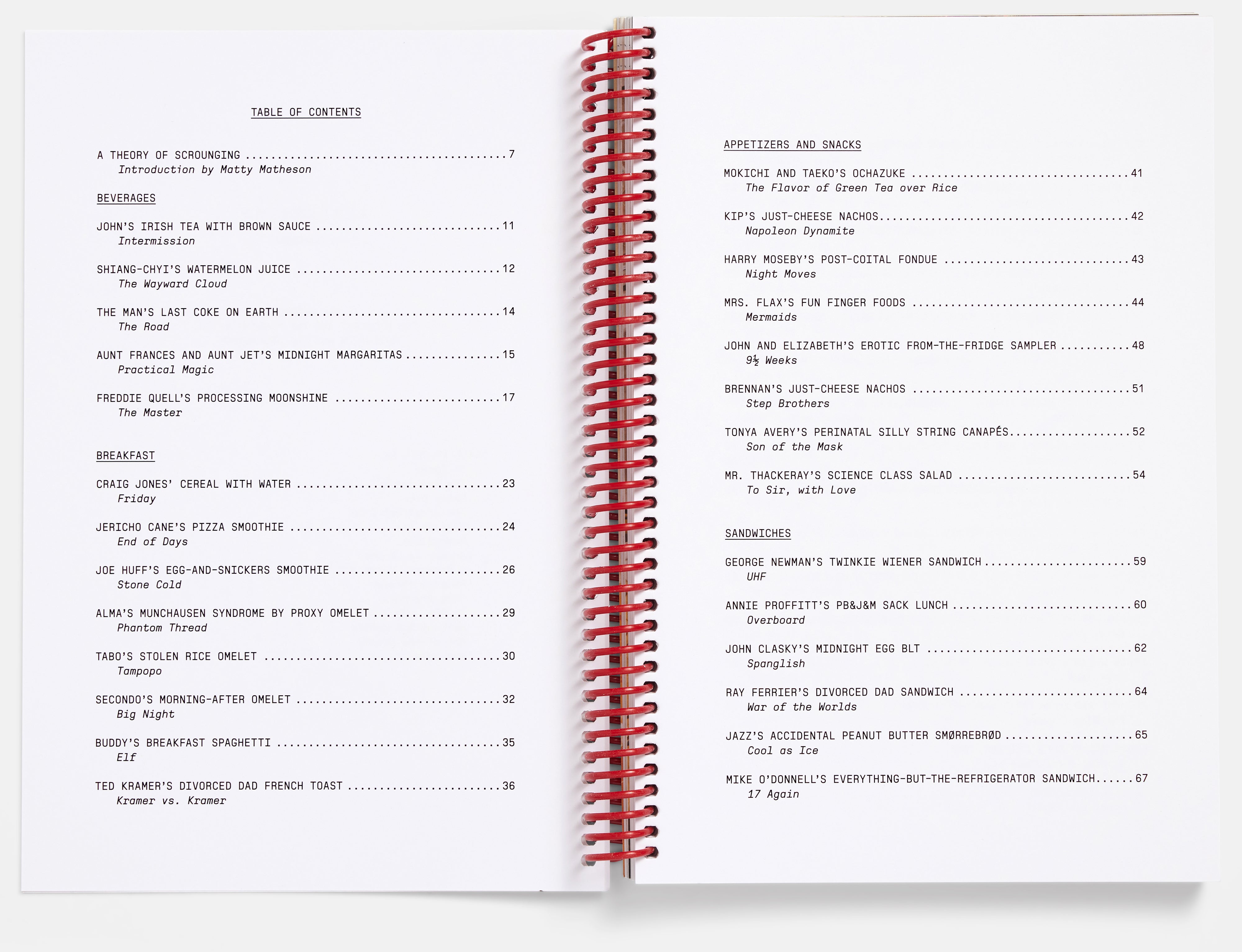 Scrounging: A Cookbook