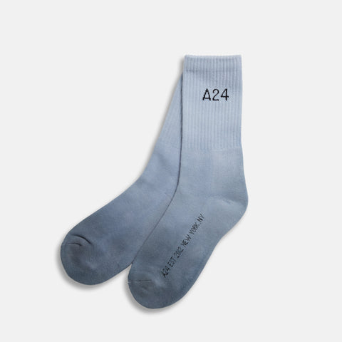 Blue Dip-Dye Sport Socks