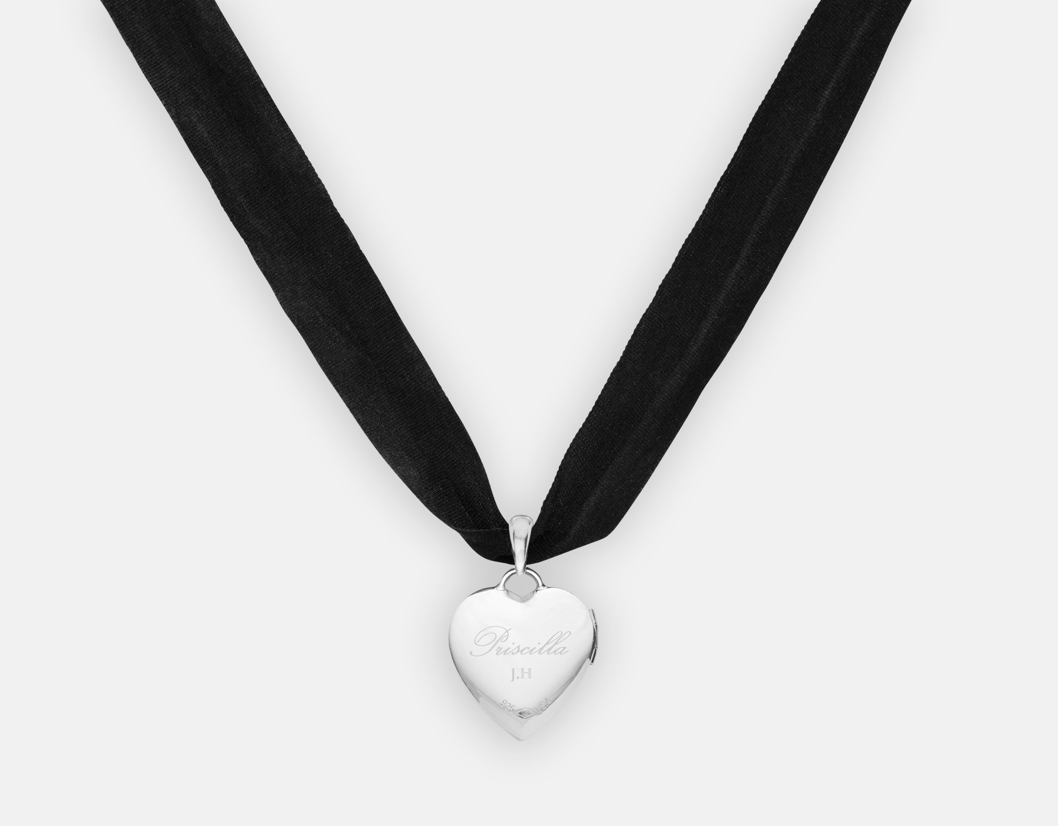 Priscilla x J. Hannah Silver Heart Locket