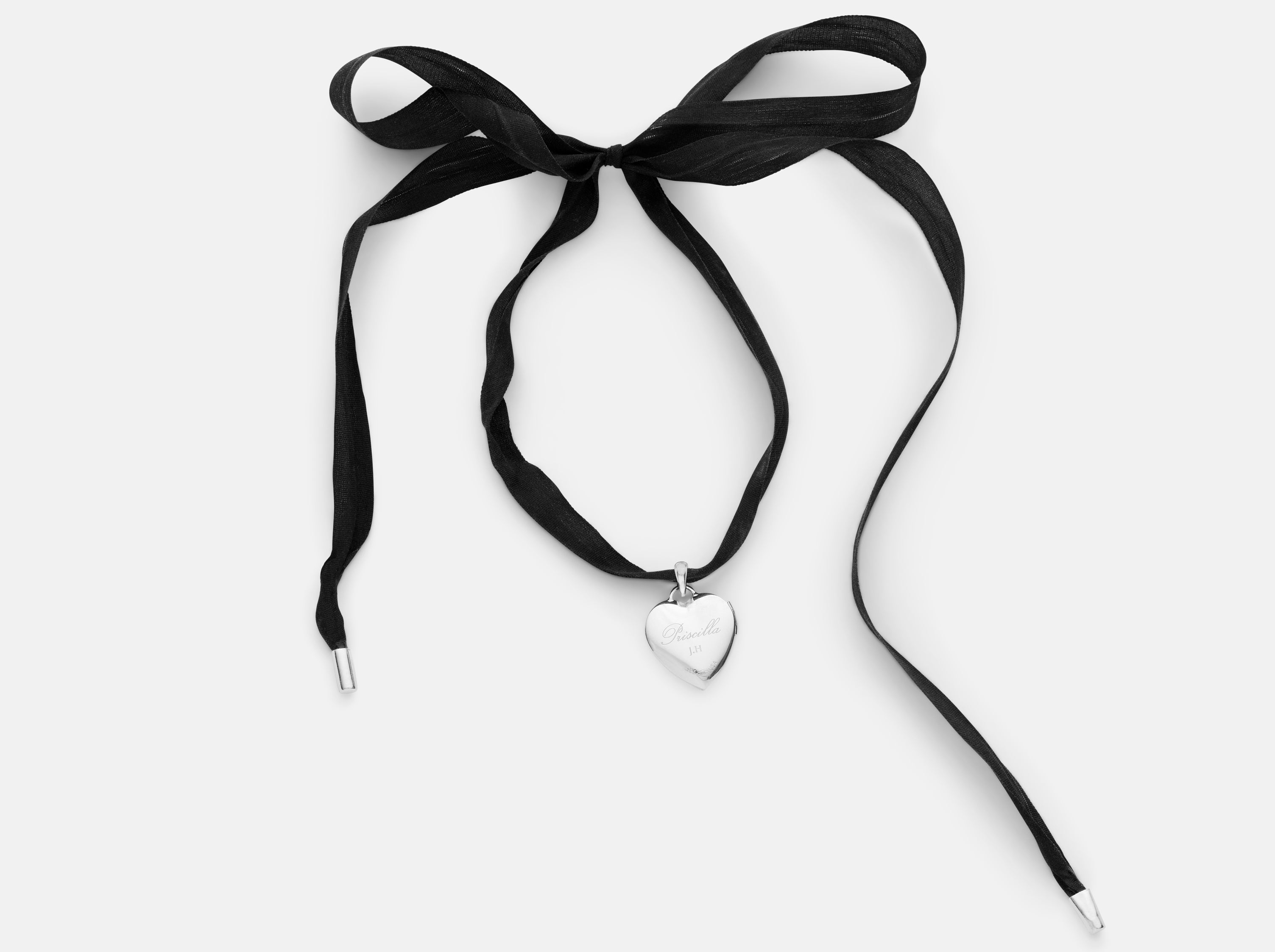 Priscilla x J. Hannah Silver Heart Locket