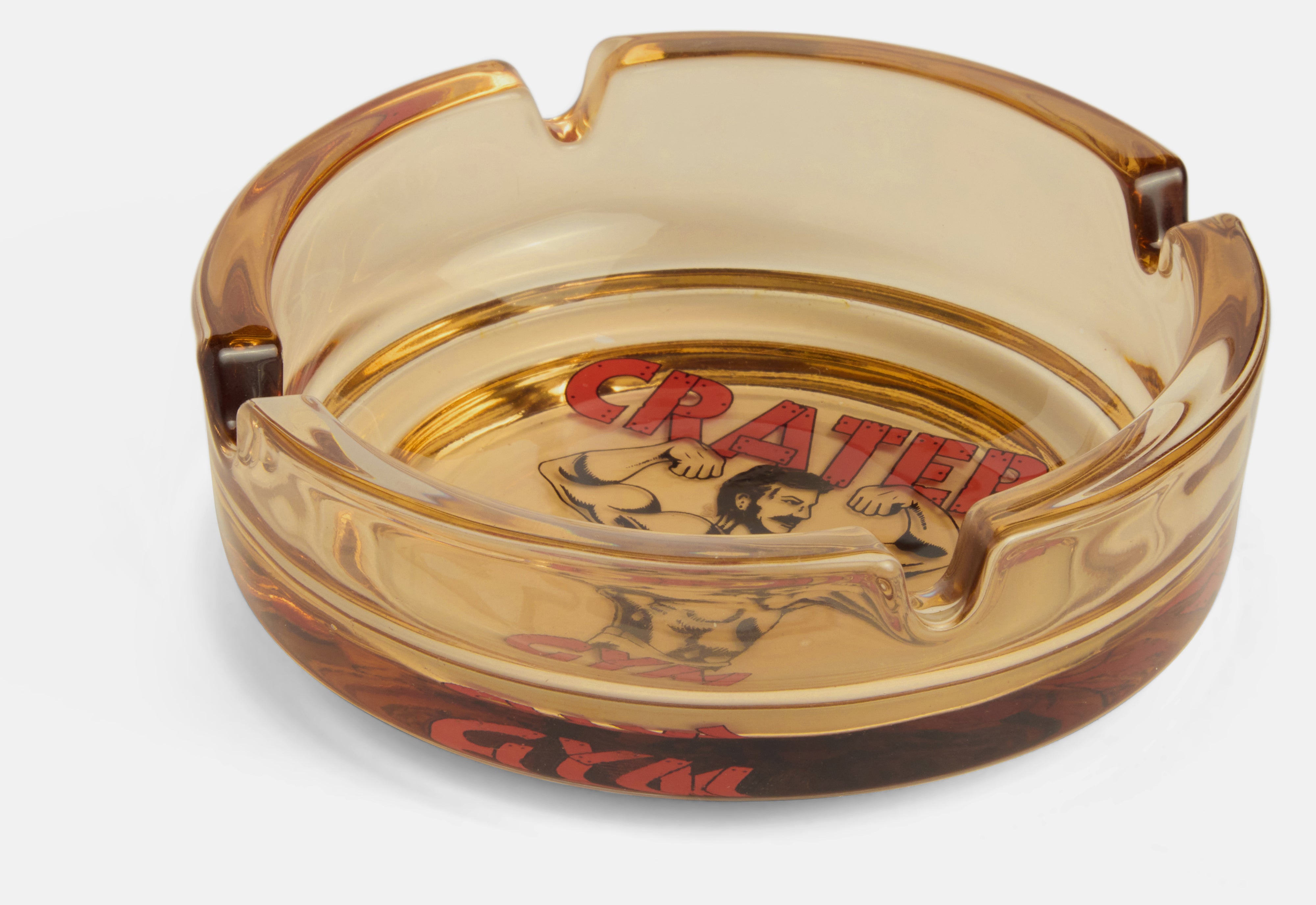 Crater Gym Glass Ashtray