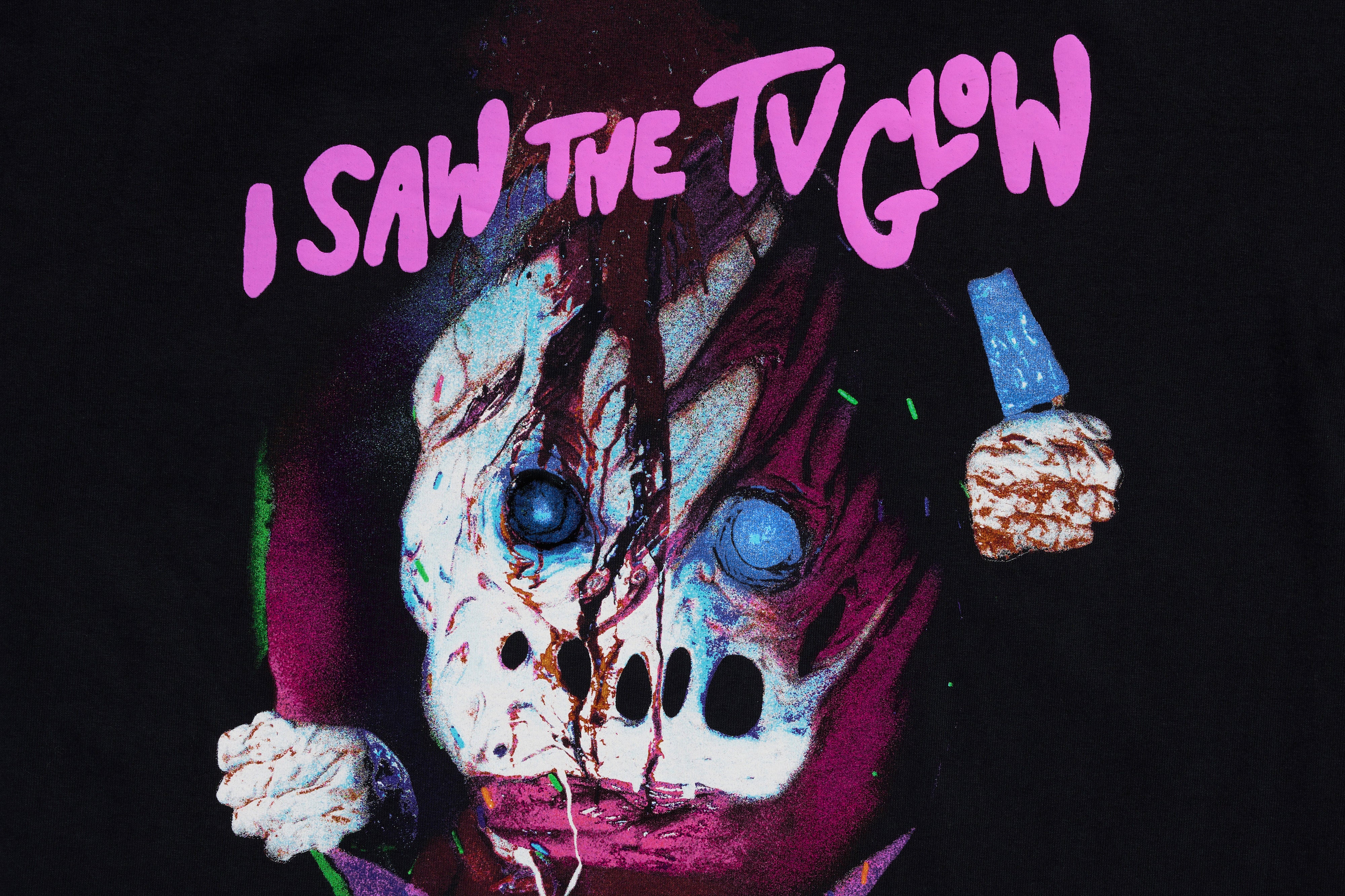 I Saw the TV Glow Puff Print Mr. Sprinkly Tee