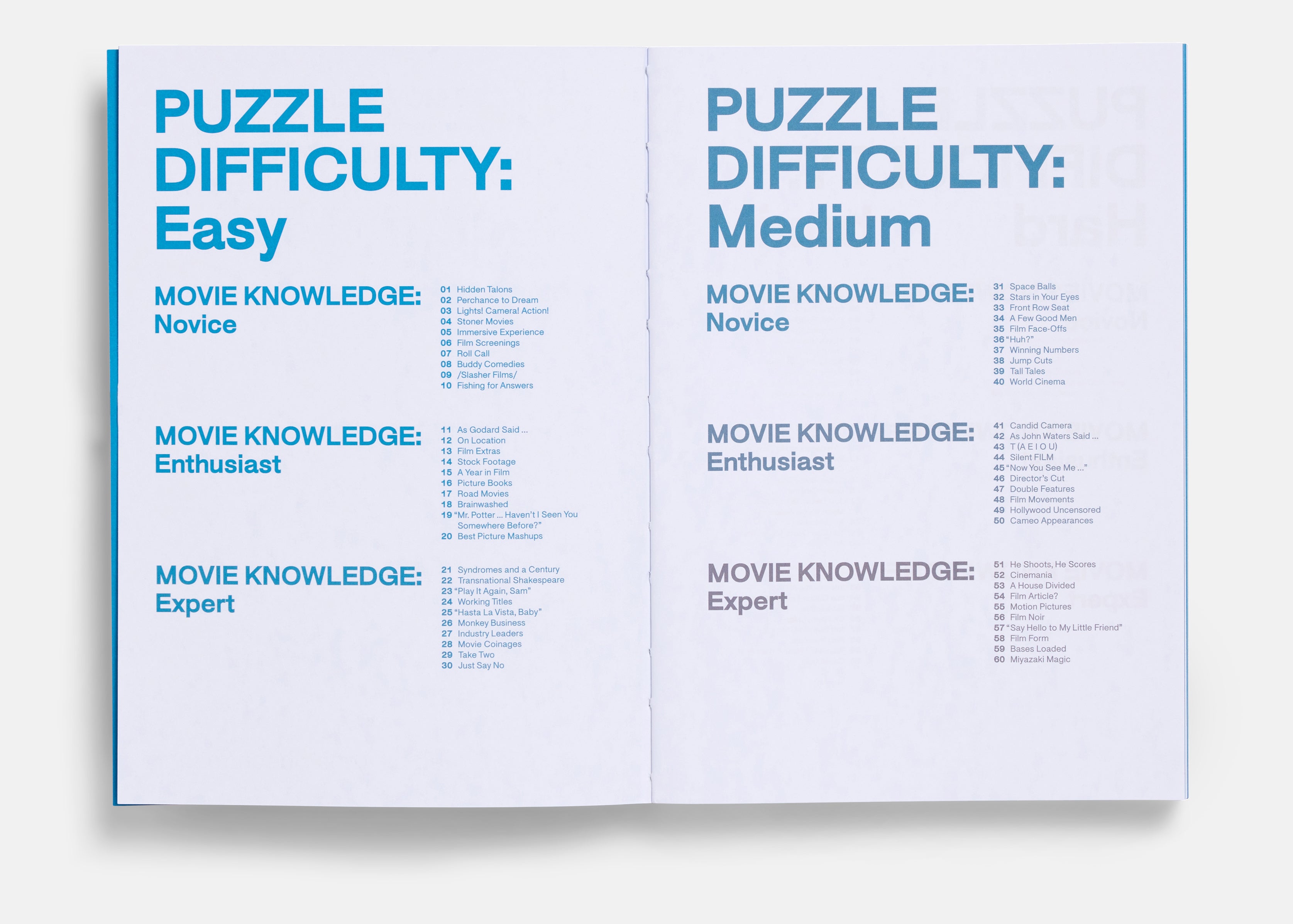 99 Movie Crosswords