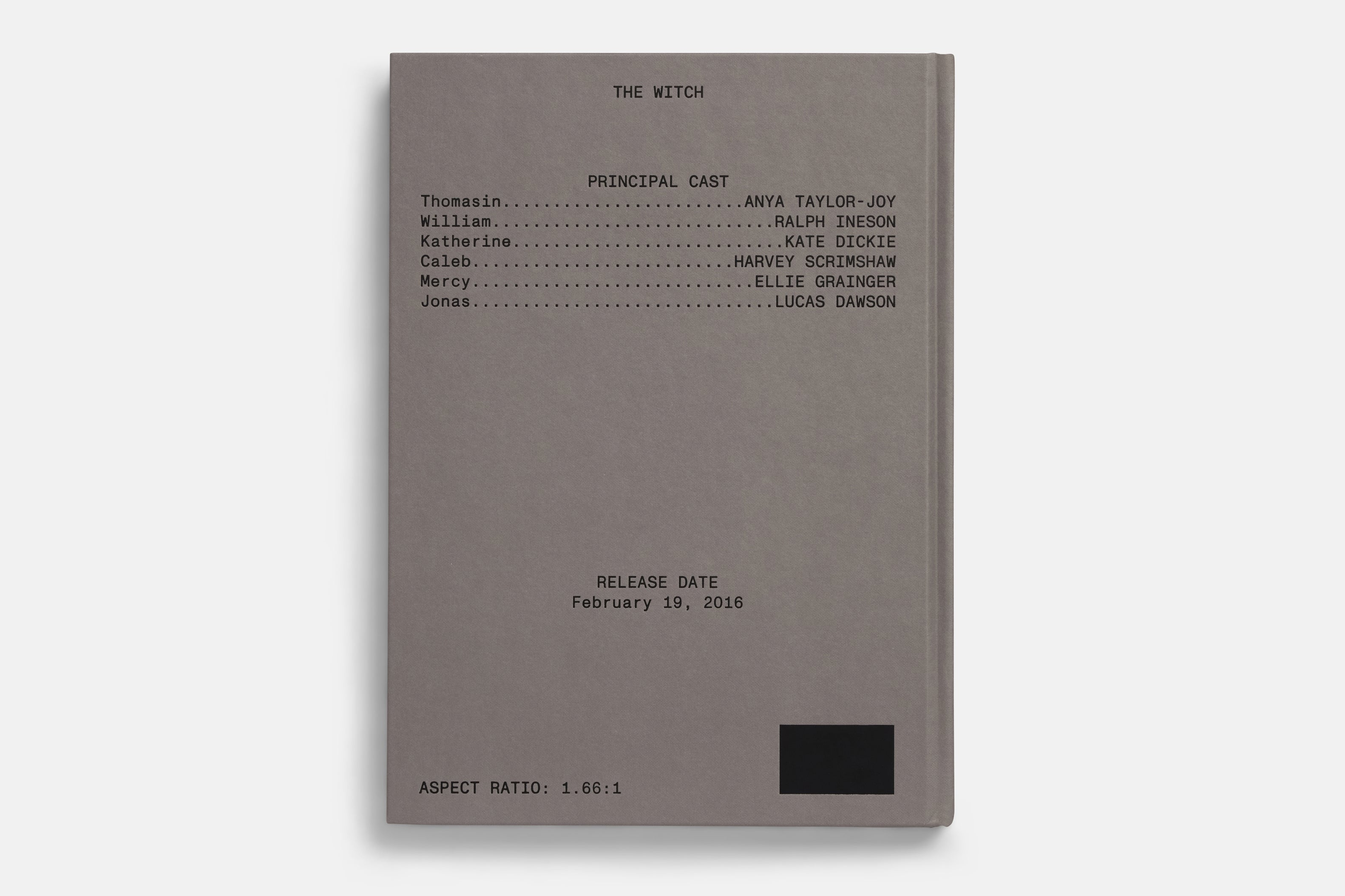 The Witch Screenplay Book