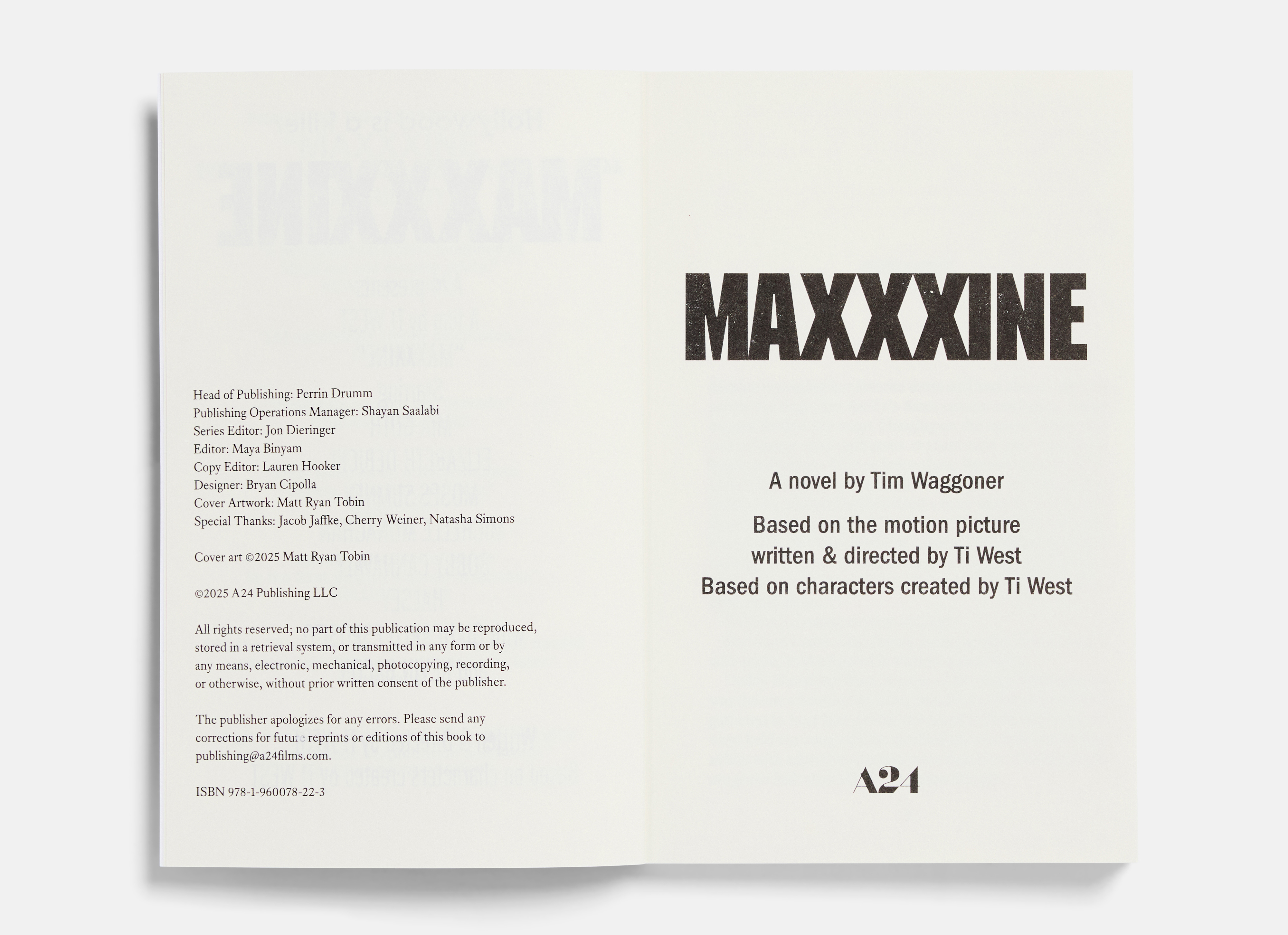 MaXXXine: The Novel