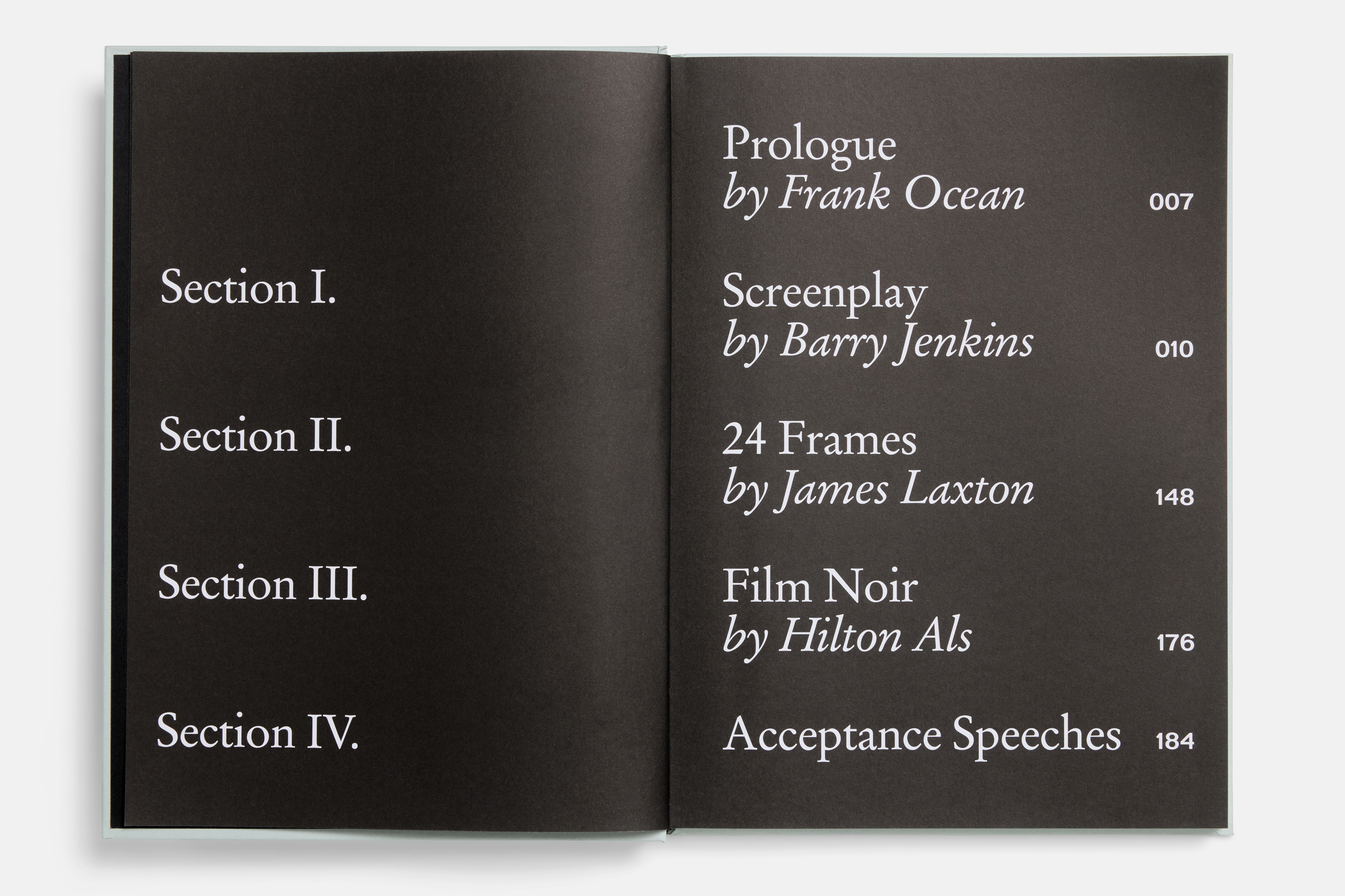 Moonlight Screenplay Book