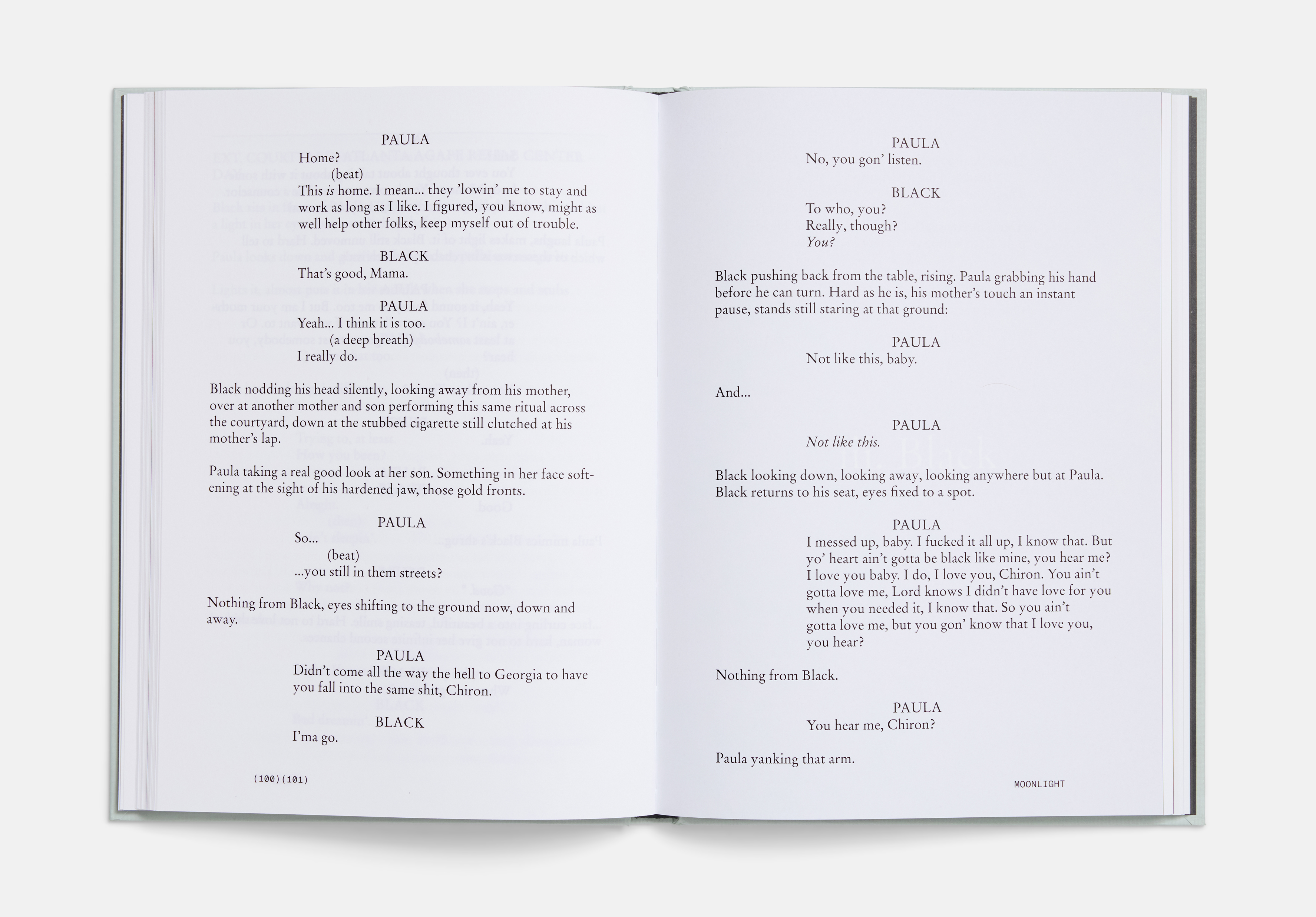 Moonlight Screenplay Book