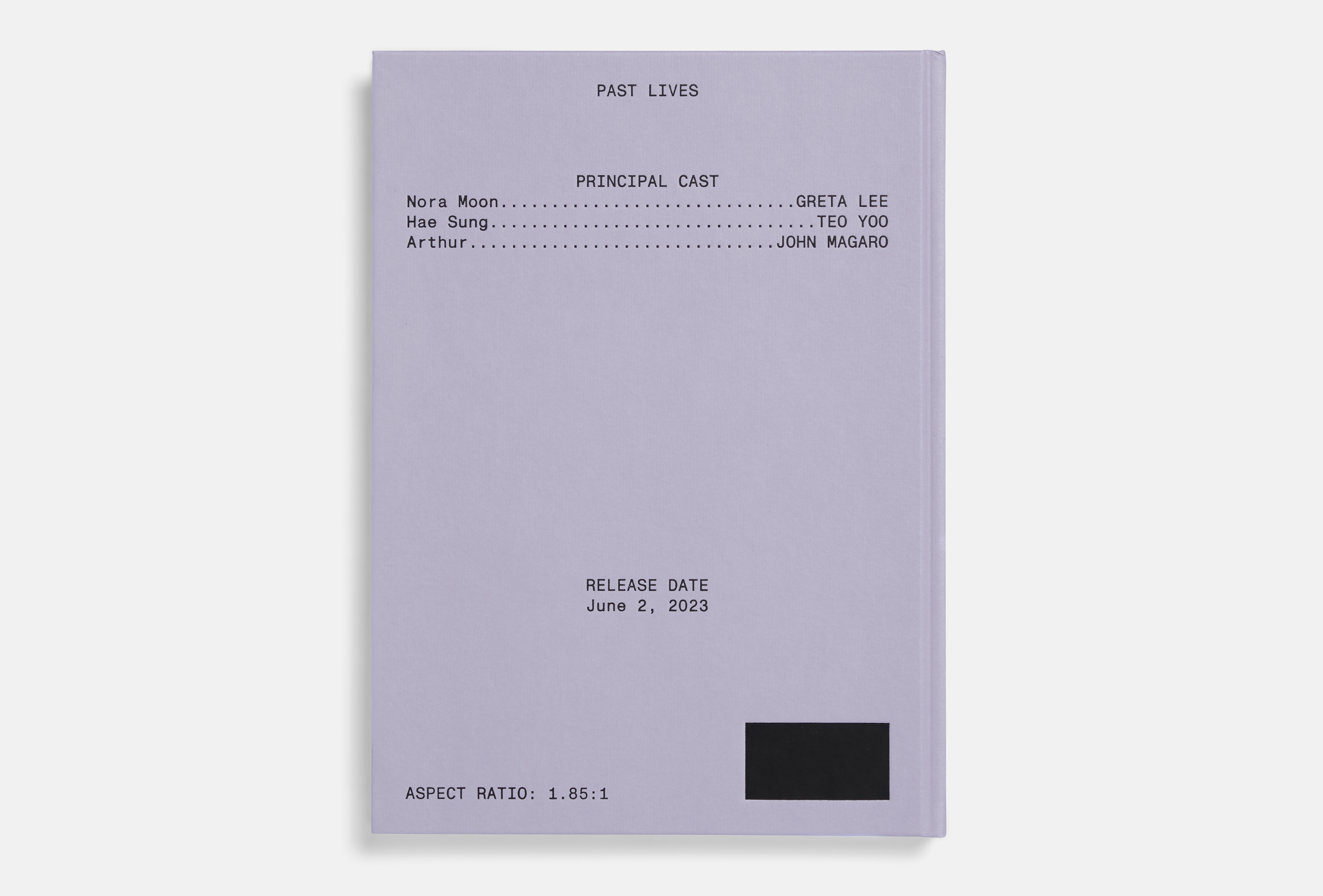 Past Lives Screenplay Book