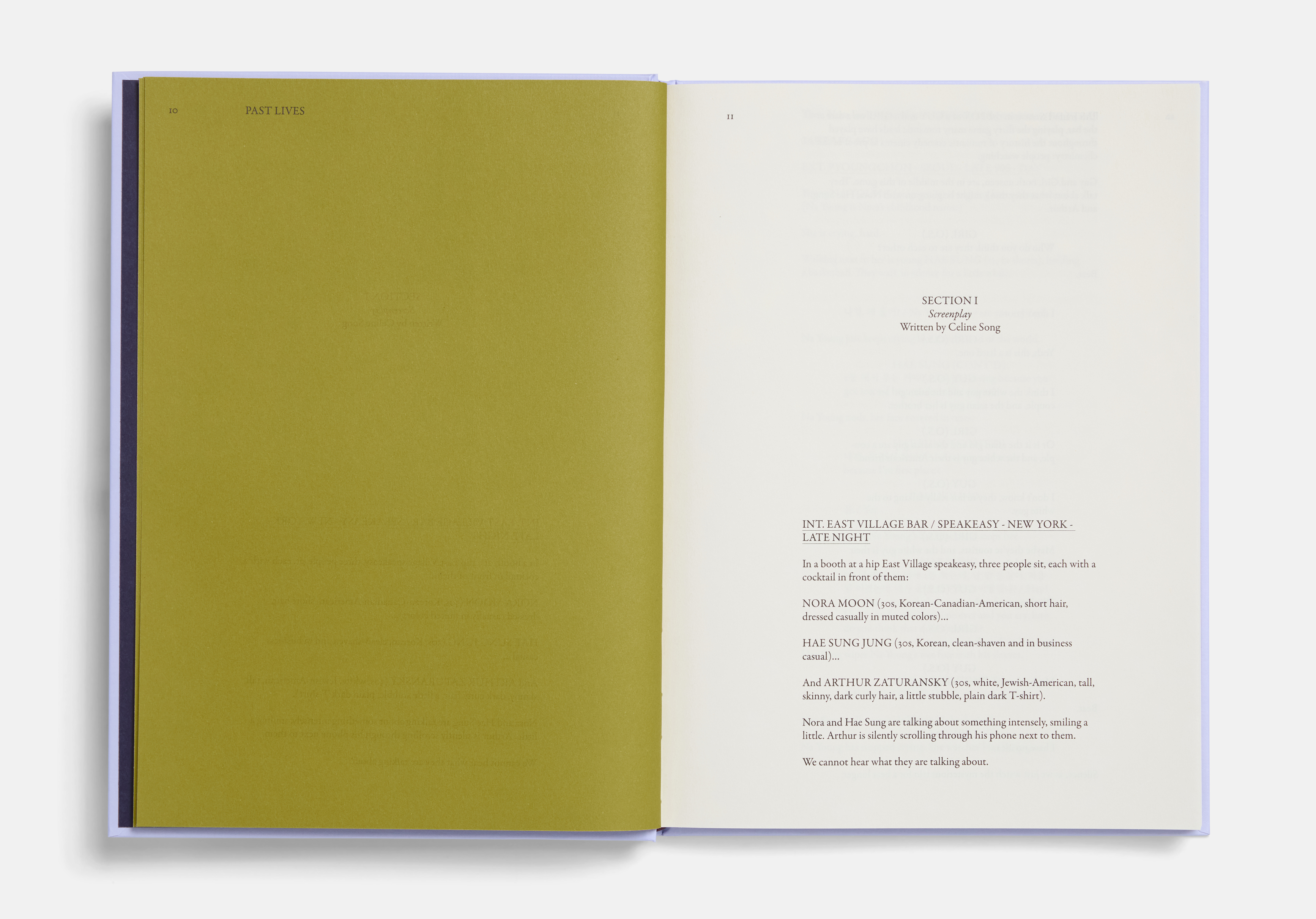 Past Lives Screenplay Book