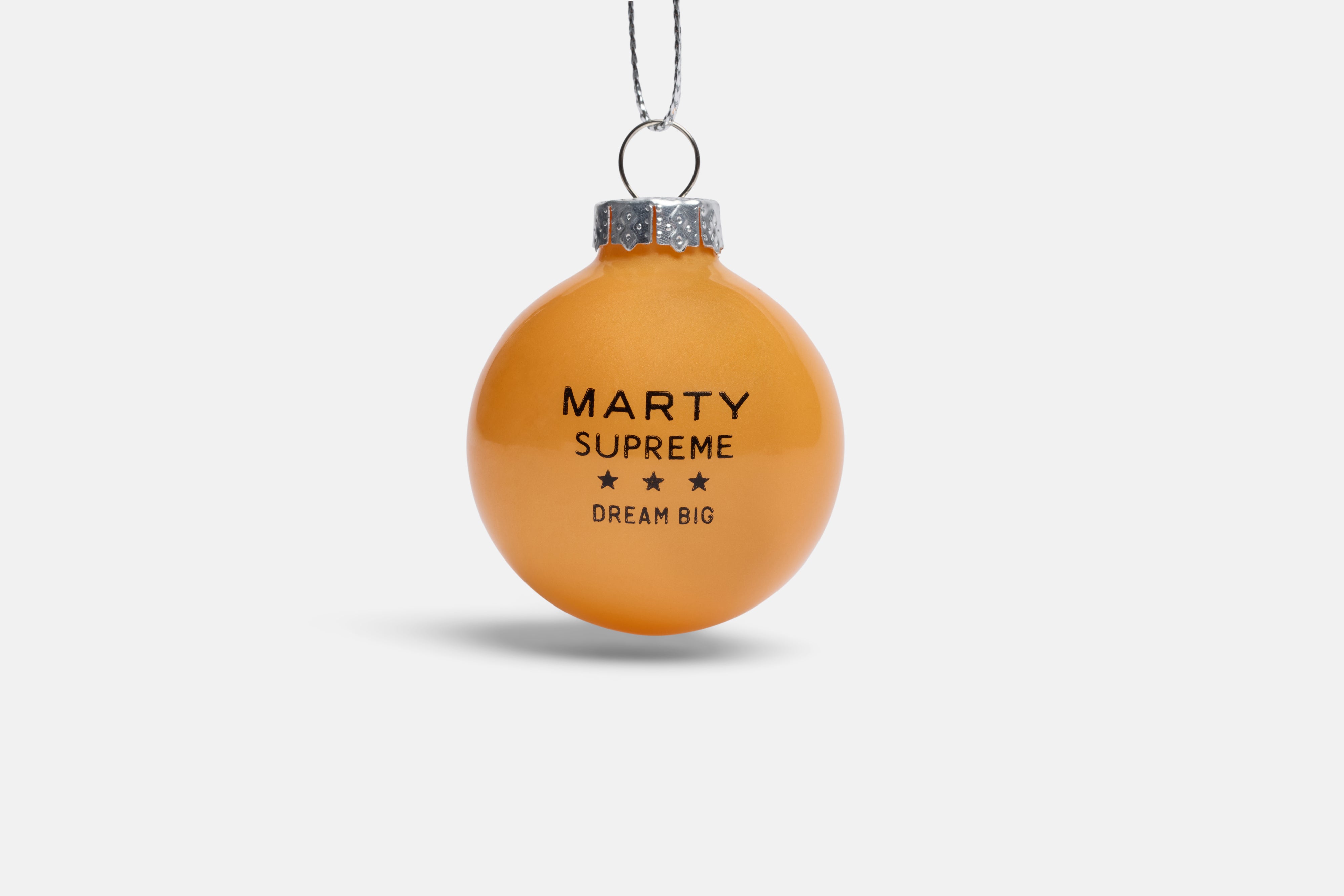 Marty Supreme Orange Ball Ornament