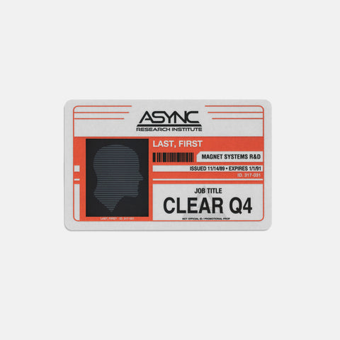 Async Research Institute Employee ID Badge