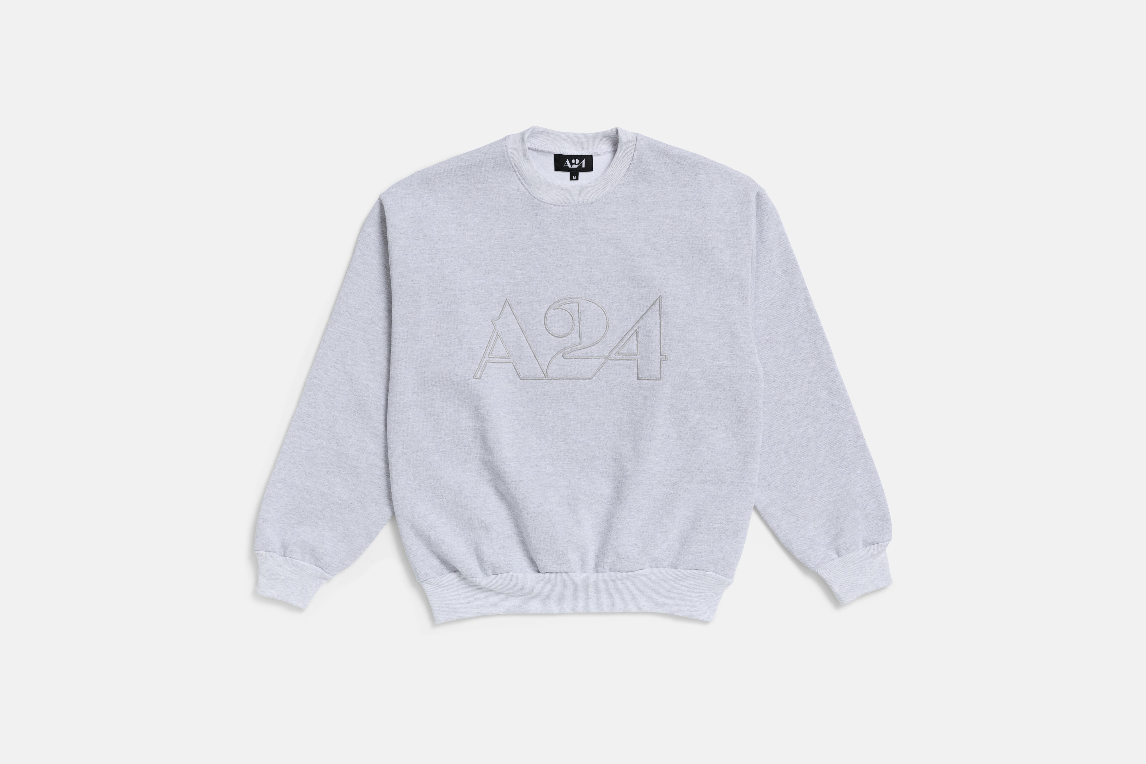 Grey Logo Outline Crewneck – A24 Shop