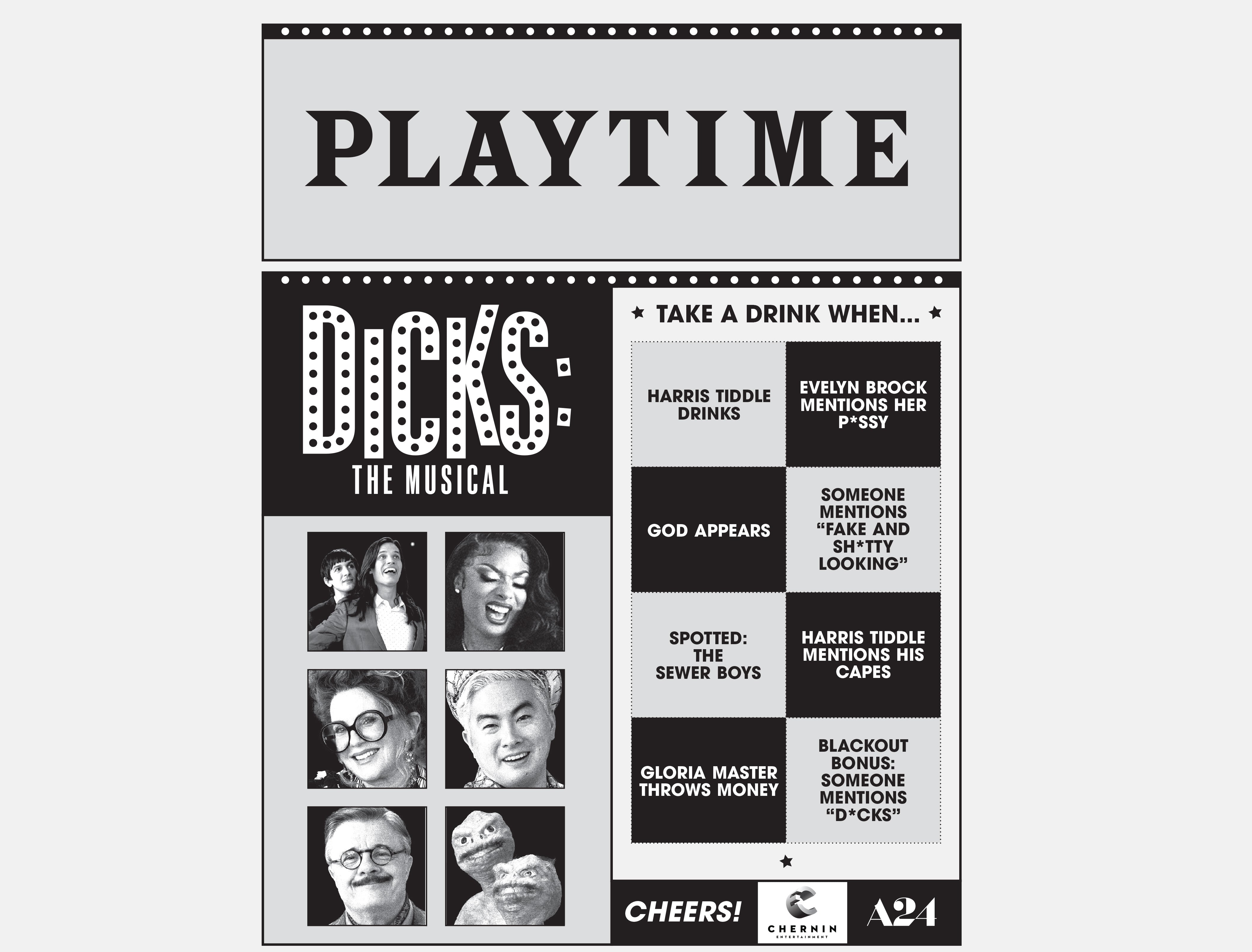 Dicks: The Musical Drinking Game