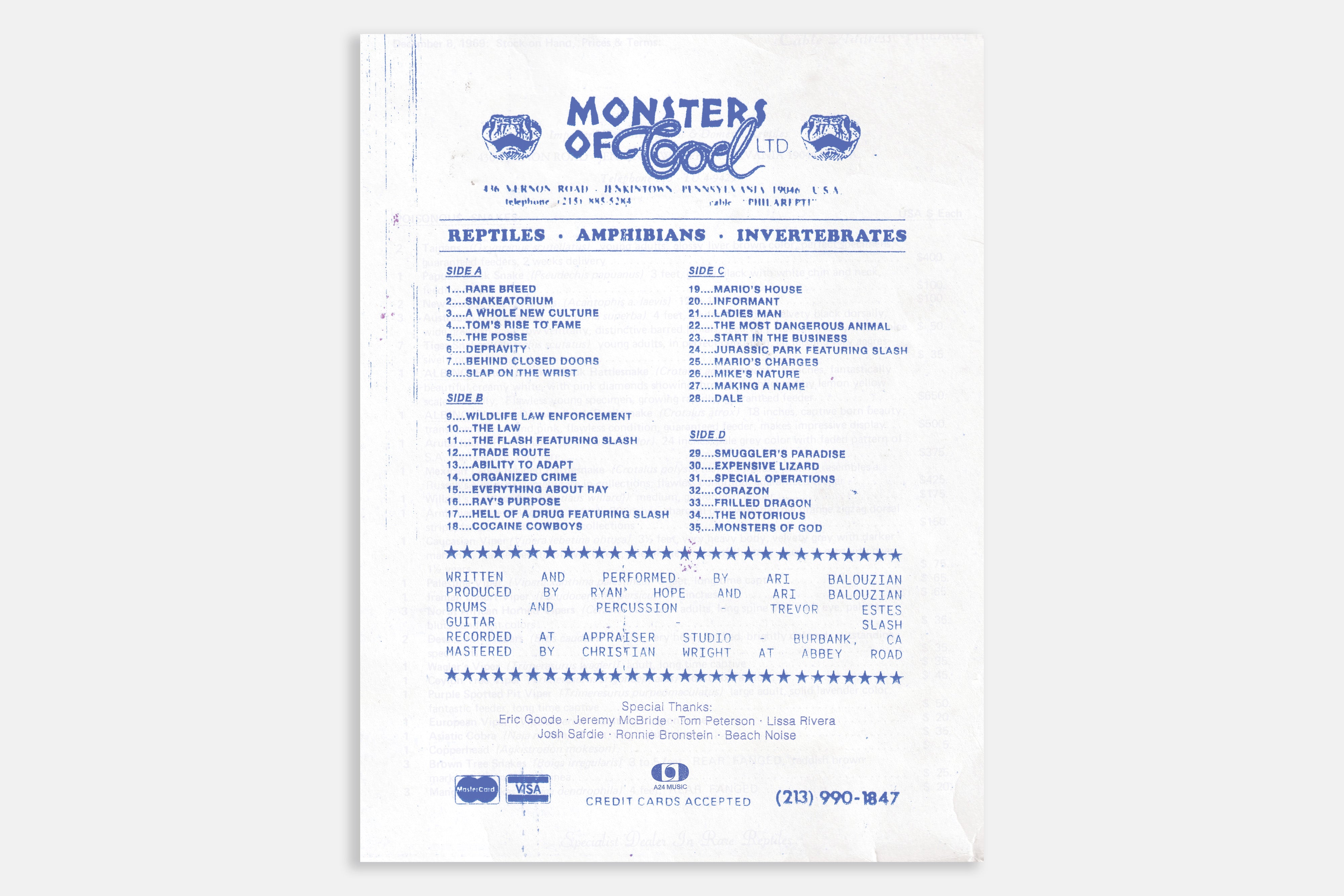 Monsters of God Original Soundtrack