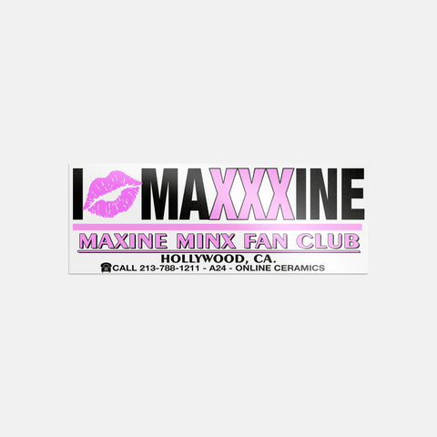 Online Ceramics x MaXXXine Fan Club Bumper Sticker