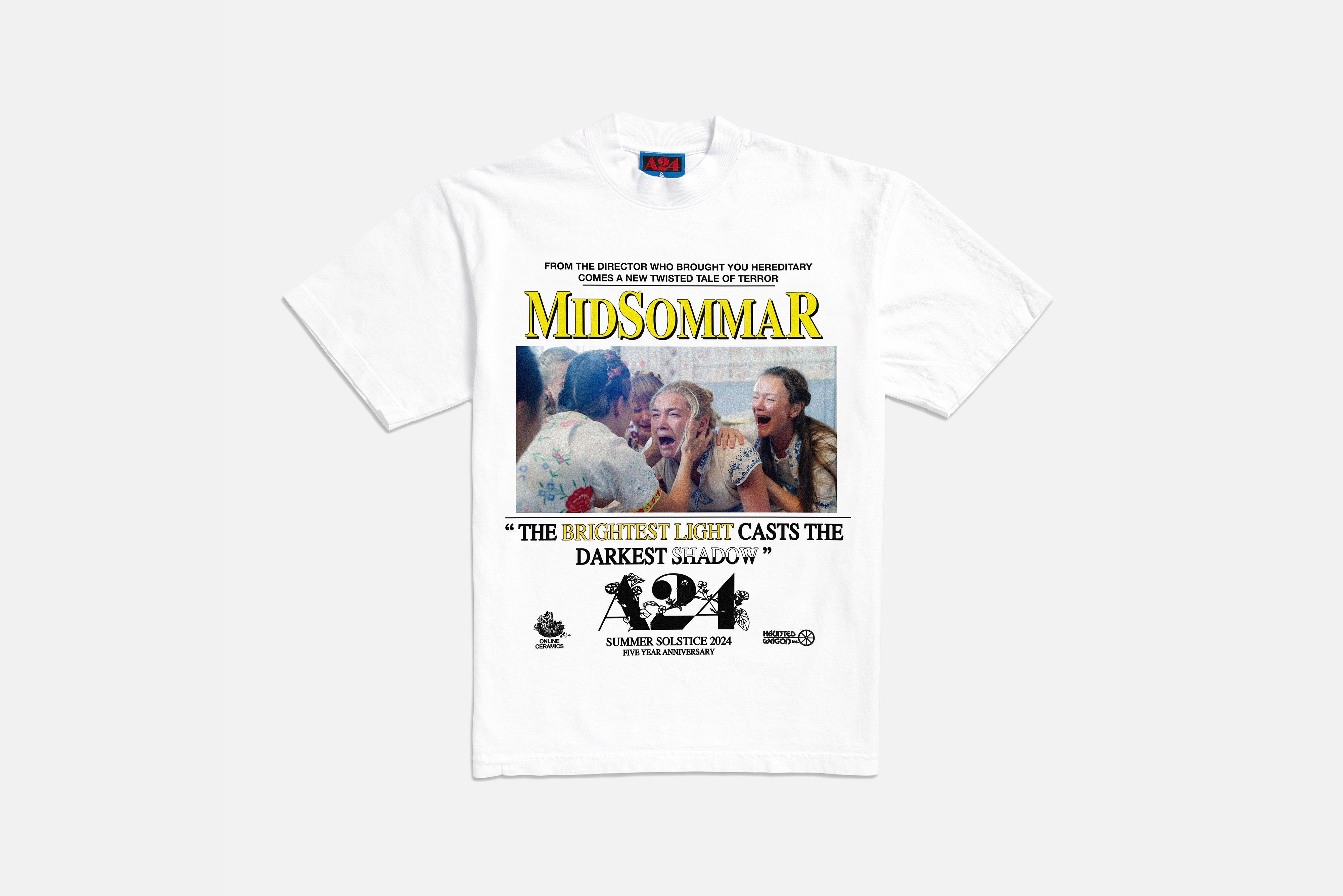 midsommar A24 online ceramics ロンT XXL Online Ceramics x Midsommar Brightest Light Tee – A24 Shop