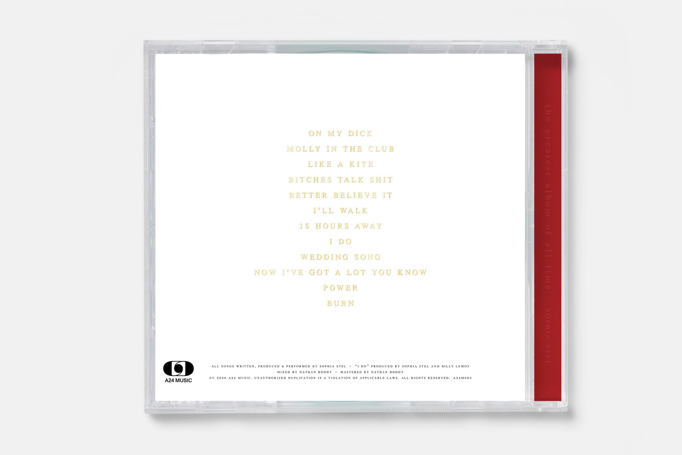 the greatest album of all time CD by Sophia Stel