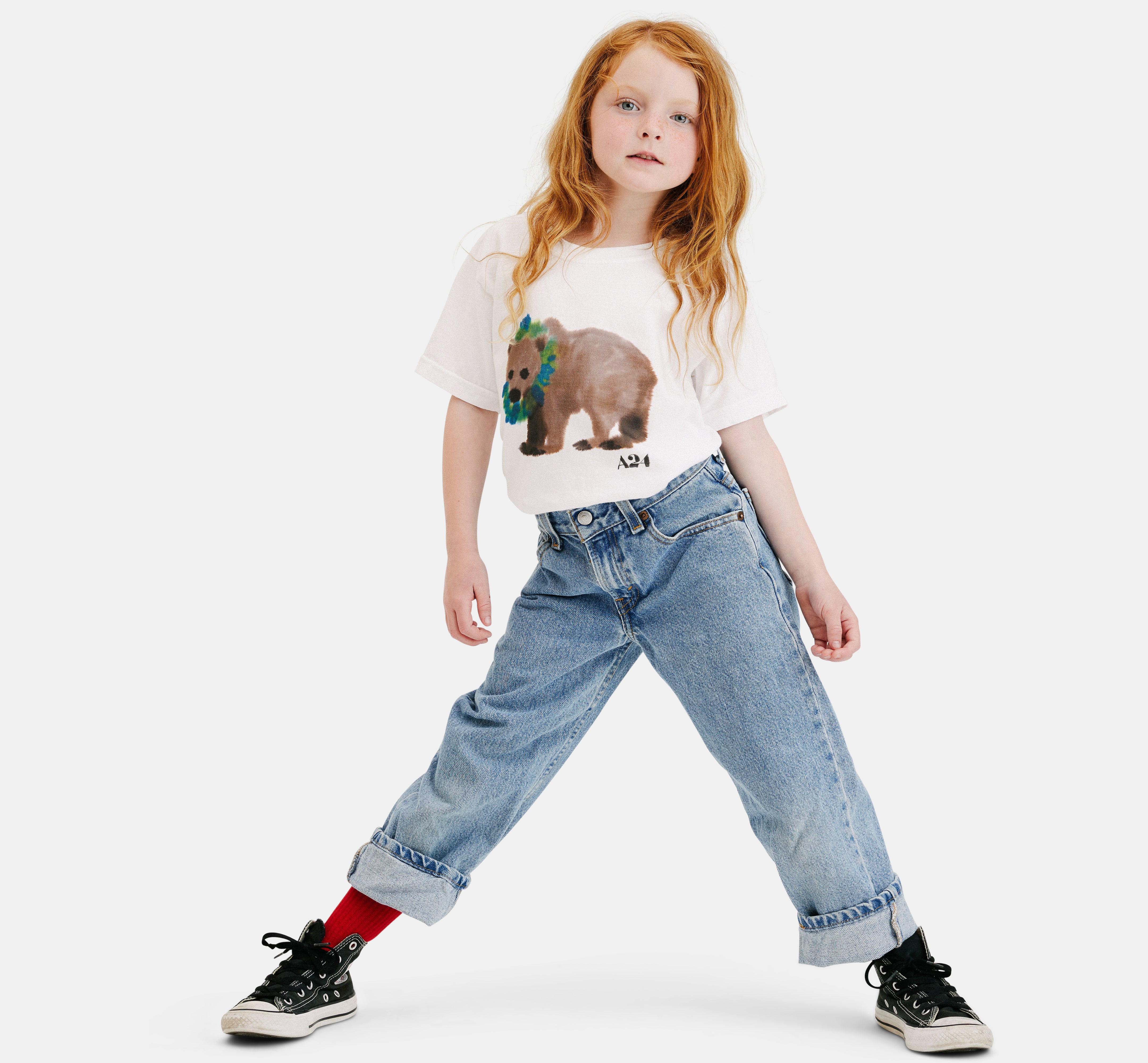 A24 x Rop van Mierlo Bear Watercolor Kids Tee