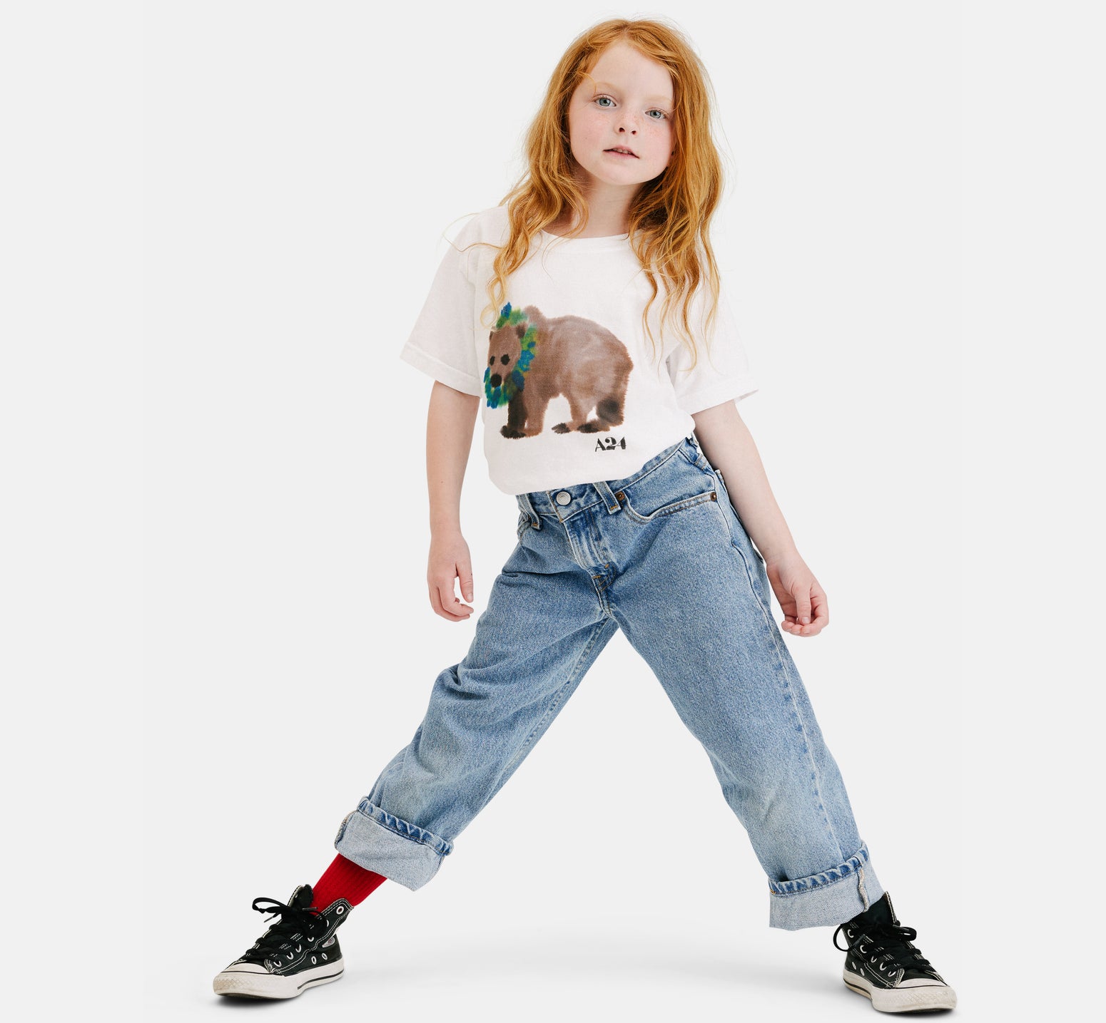 A24 x Rop van Mierlo Bear Watercolor Kids Tee – A24 Shop