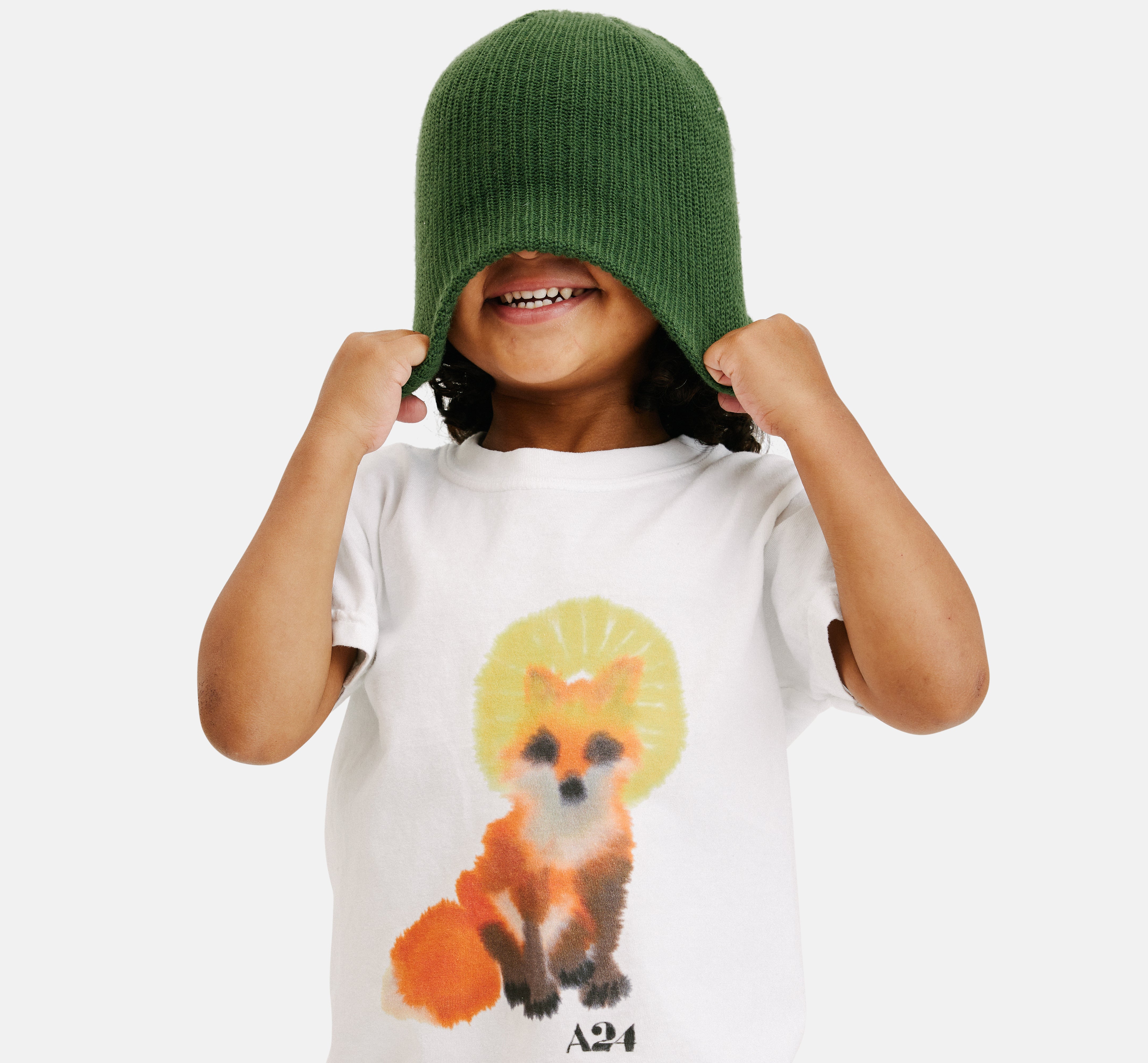 A24 x Rop van Mierlo Fox Watercolor Kids Tee