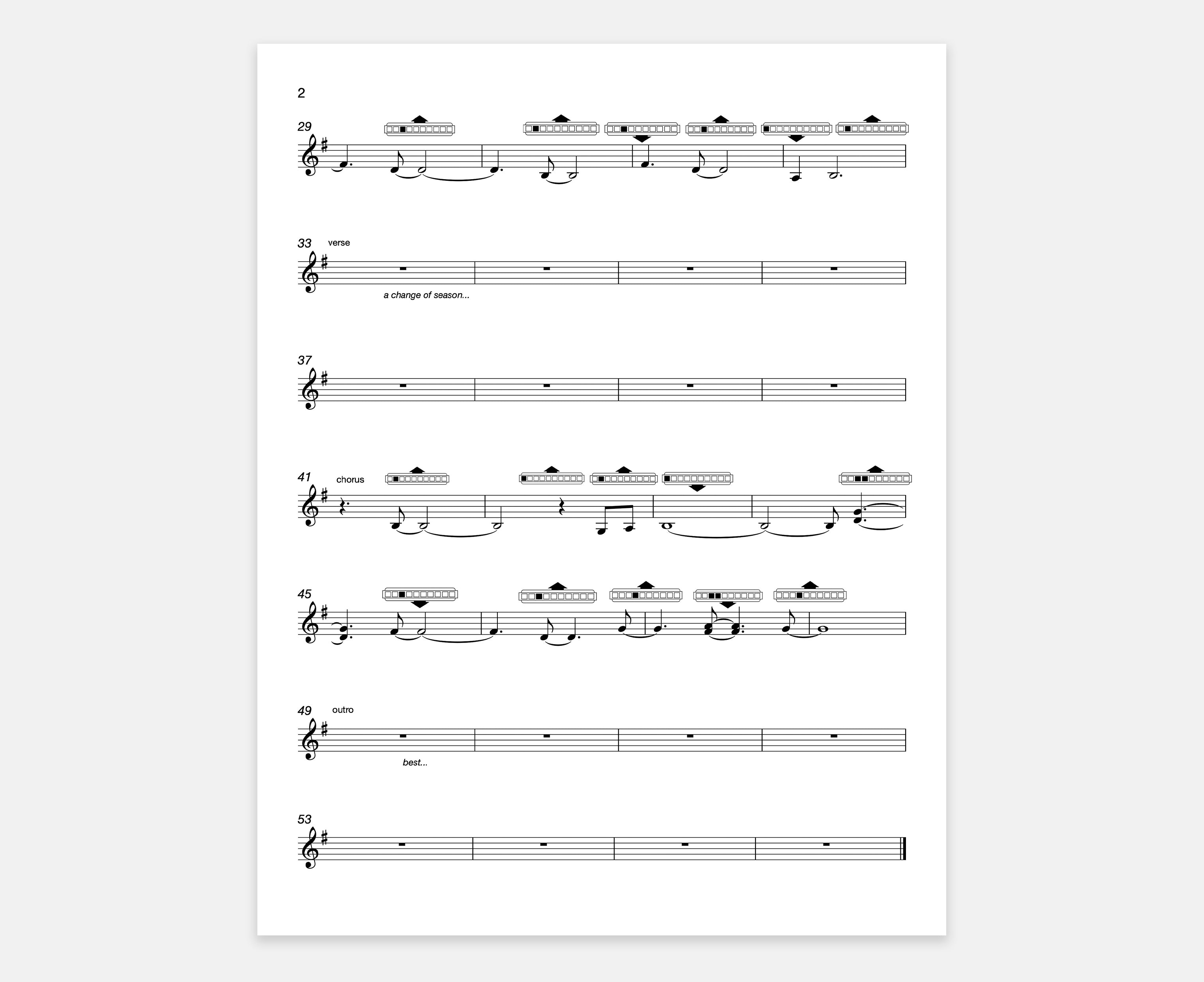 Mark William Lewis Harmonica Tabs