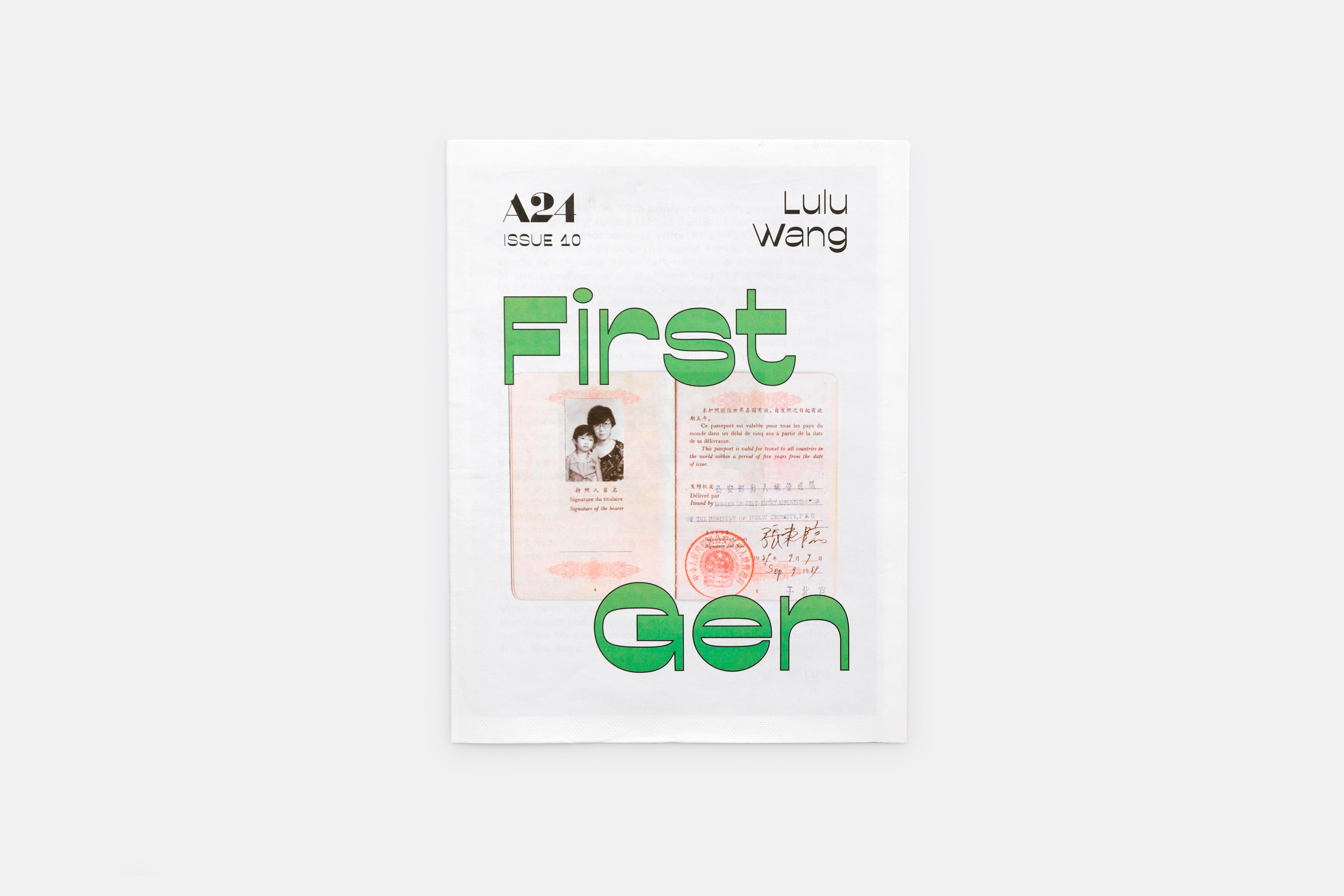 First Gen Zine by Lulu Wang – A24 Shop