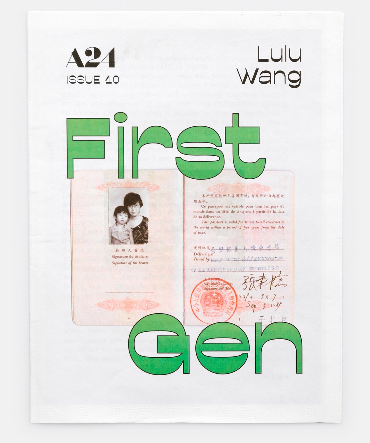 BE:FIRST タオル 初期 ZINE First Gen Zine by Lulu Wang – A24 Shop