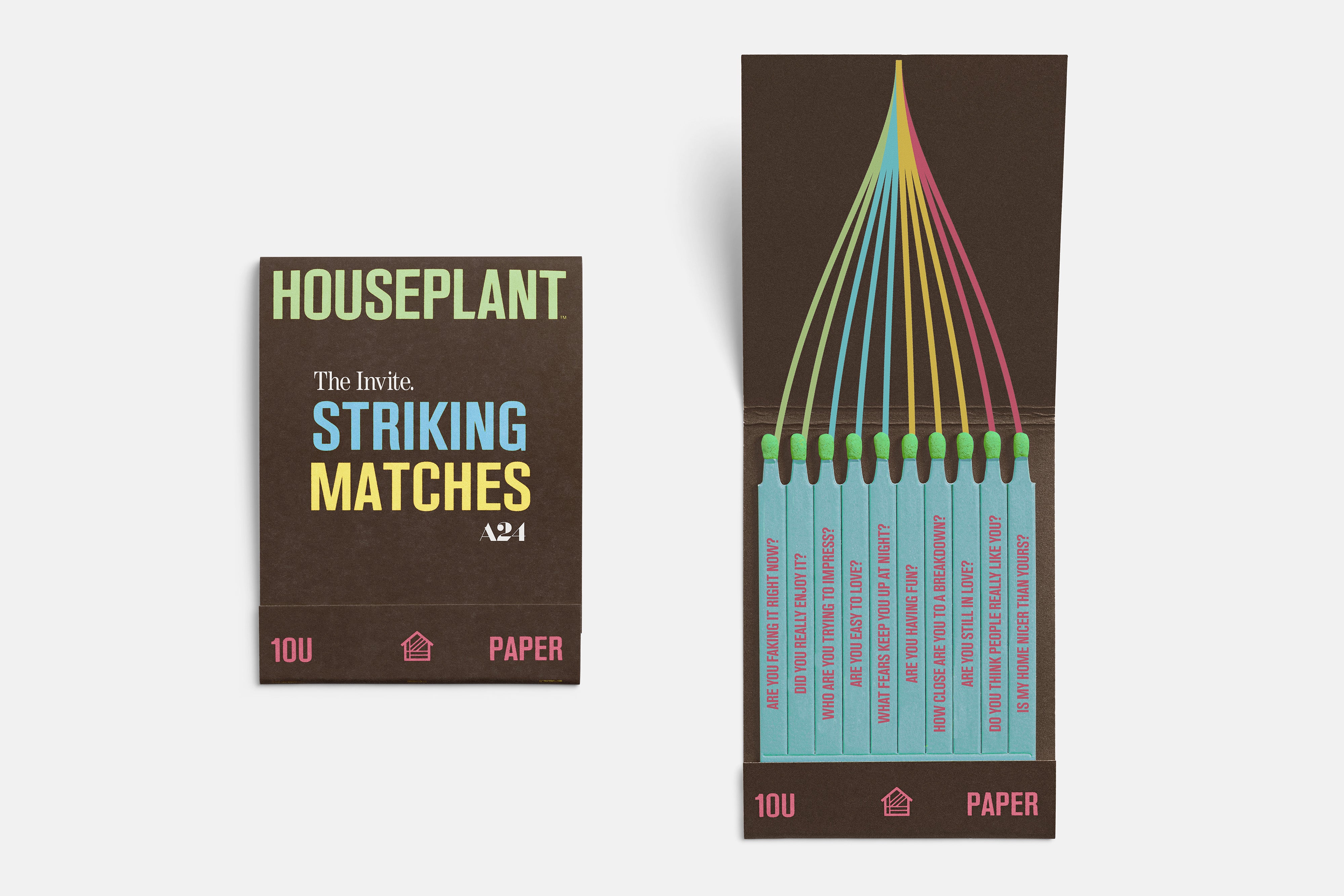 The Invite x Houseplant Stacking Ashtrays & Matchbook Set