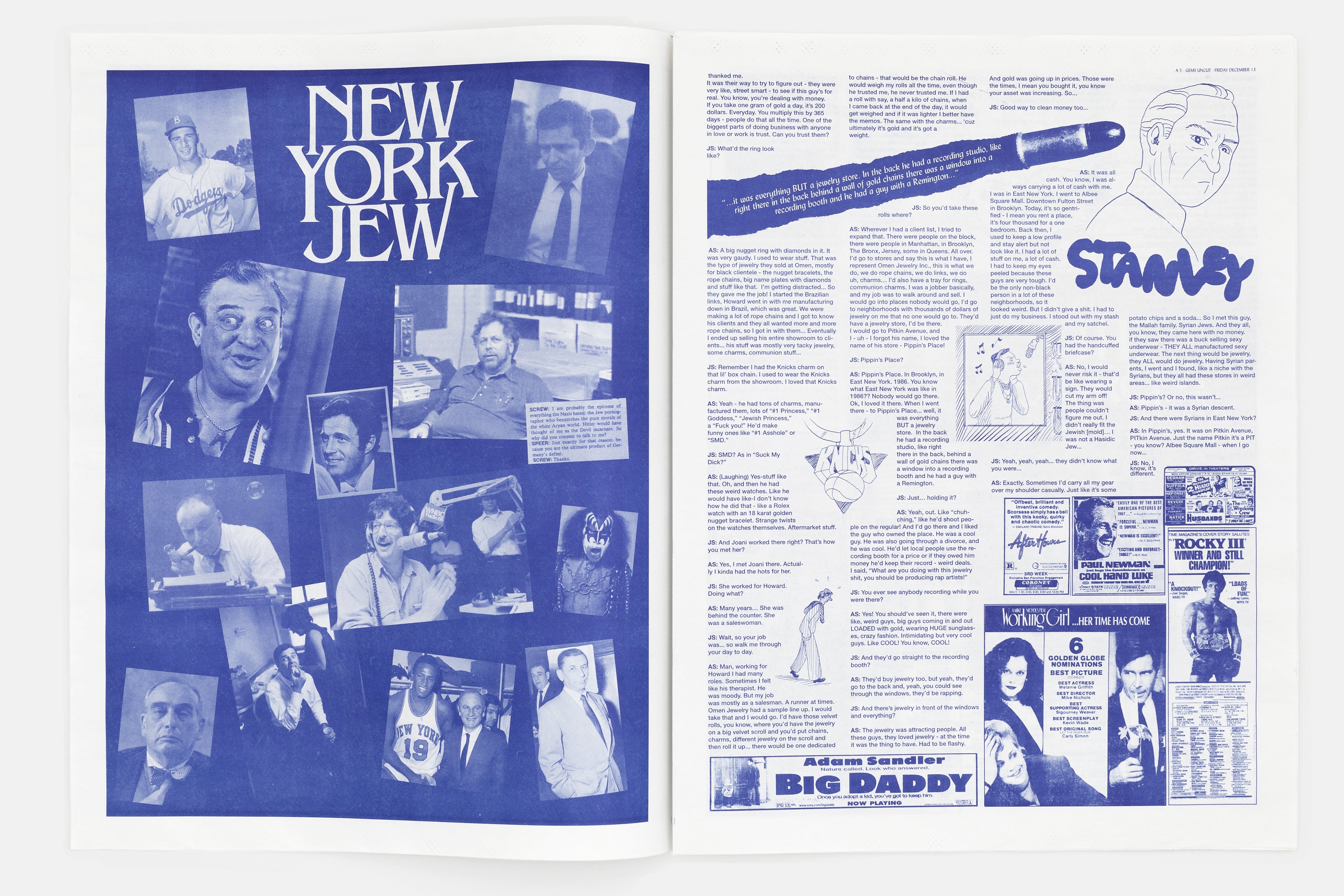 Gems Uncut Zine by Josh & Benny Safdie