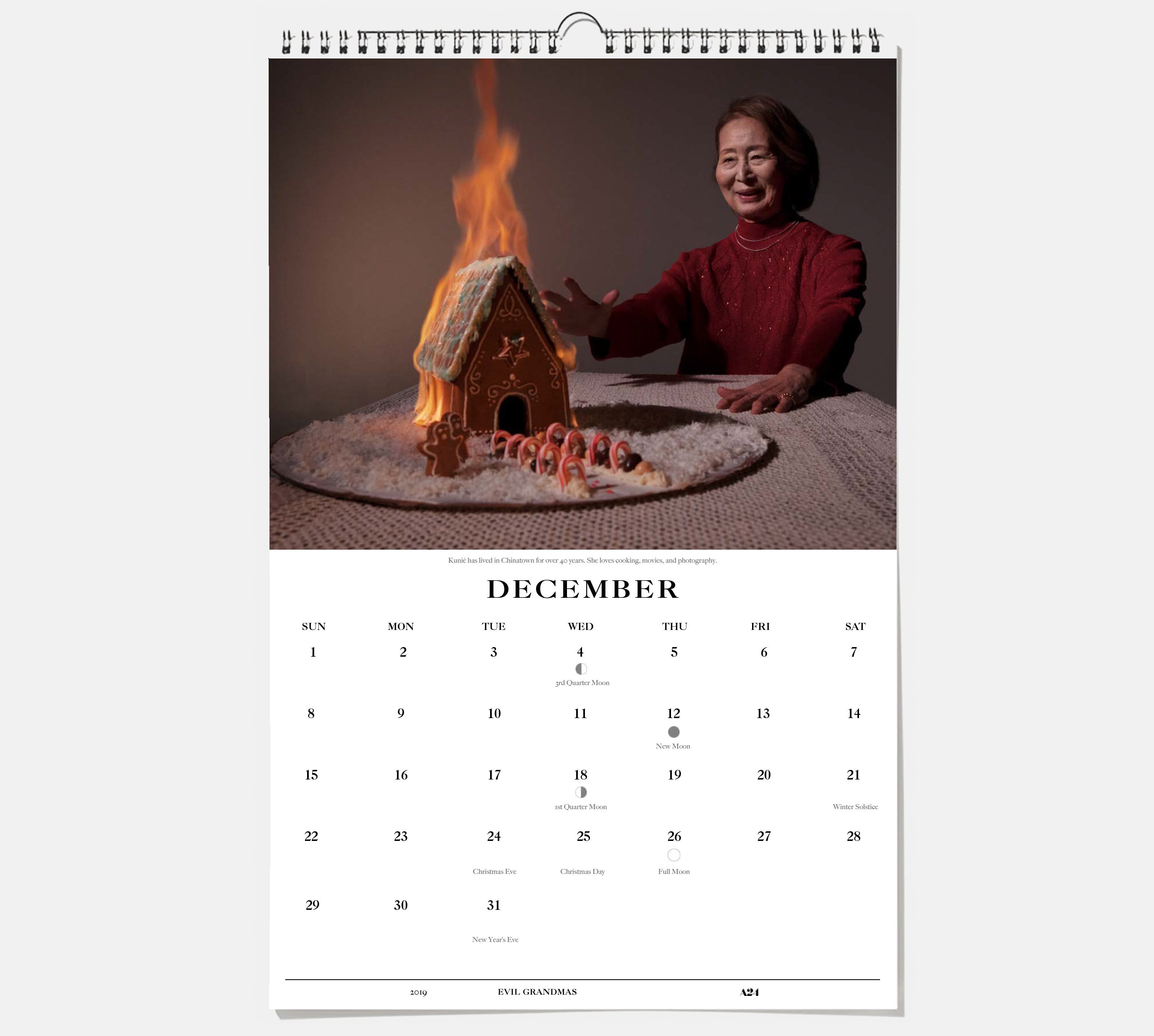 Evil Grandmas 2019 Wall Calendar