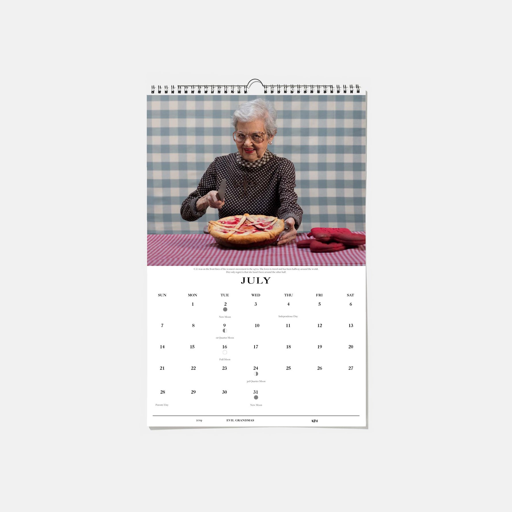 Evil Grandmas 2019 Wall Calendar A24 Shop