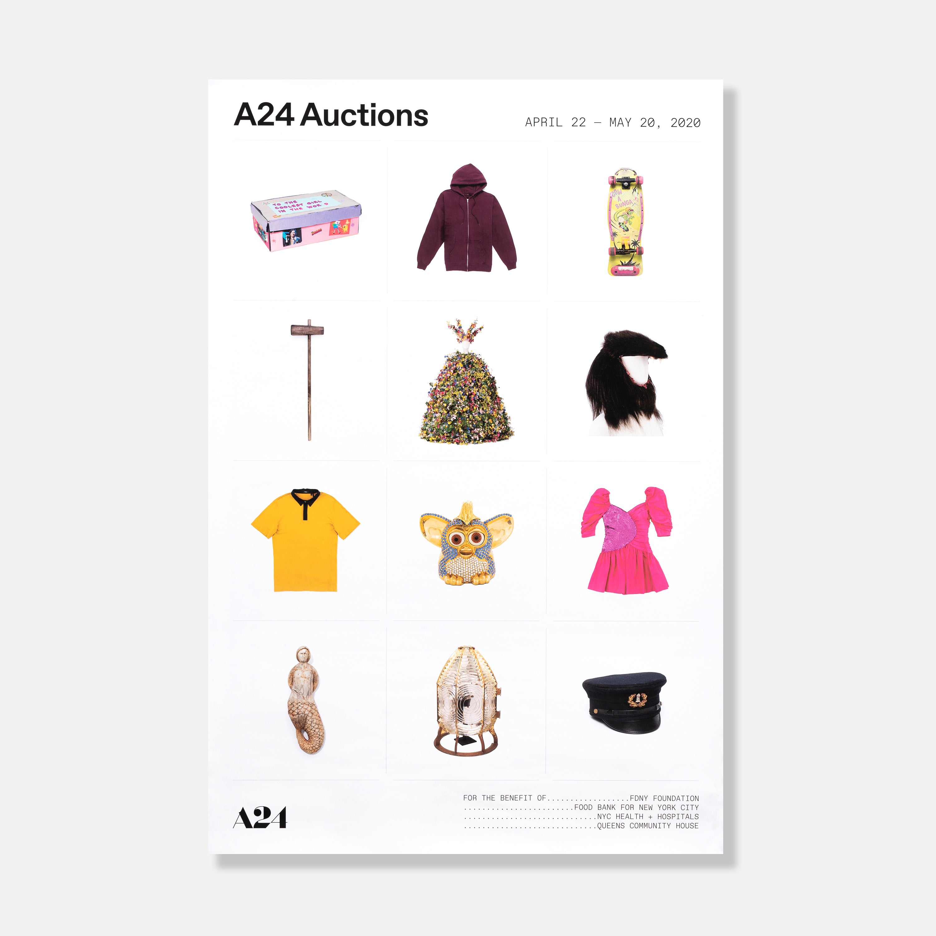 A24 Auctions Benefit Poster