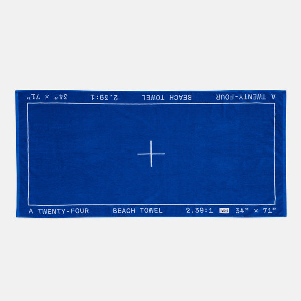 Blue Widescreen Beach Towel – A24 Shop