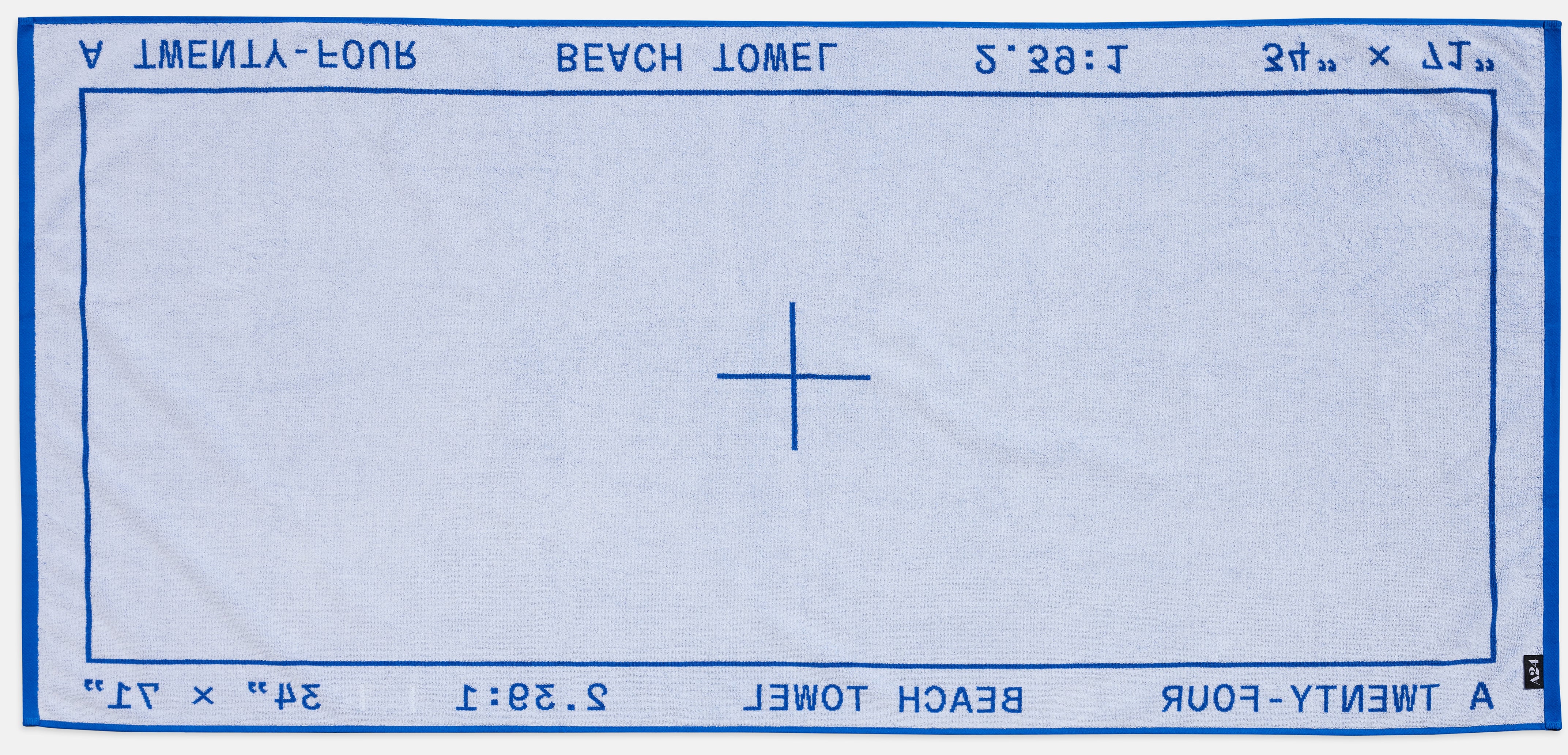 Blue Widescreen Beach Towel