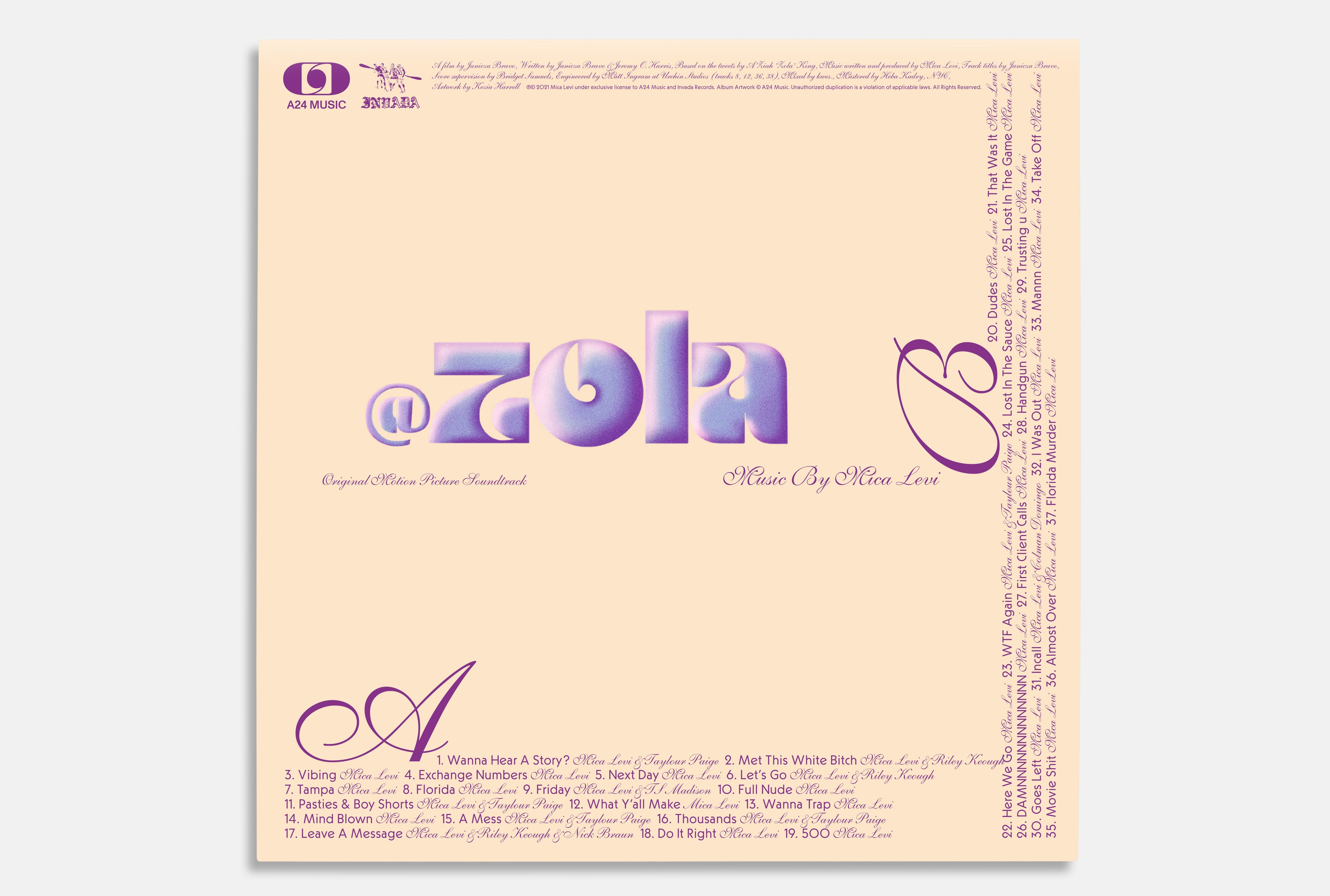 Zola Original Motion Picture Soundtrack