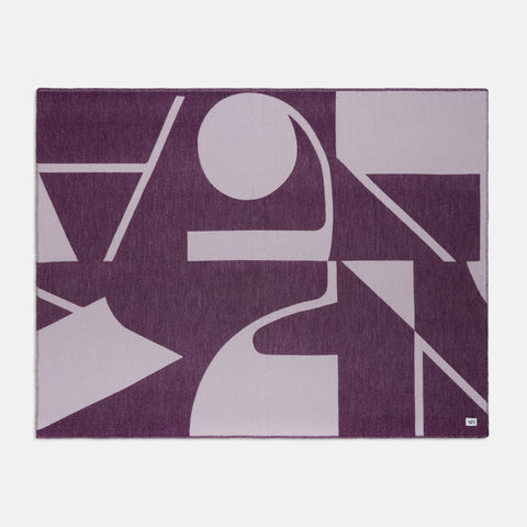 Purple Logo Scramble Blanket