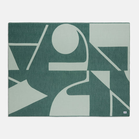 Green Logo Scramble Blanket